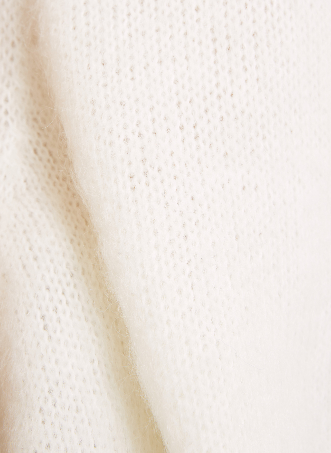 LOEWE Strickshirt mit Mohair: CREME