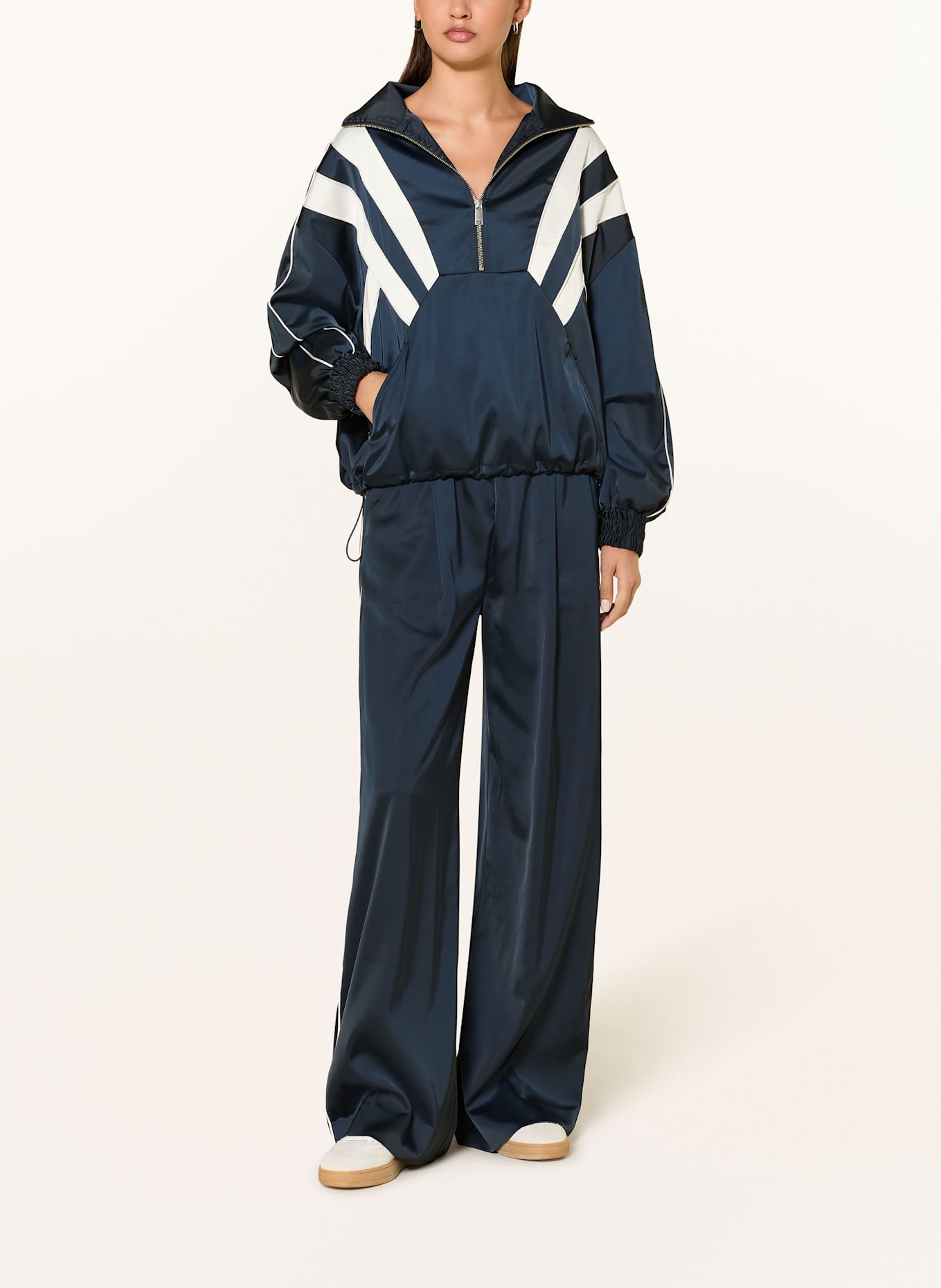 GESTUZ Spodnie GZBICCA w stylu dresowym: GRANATOWY