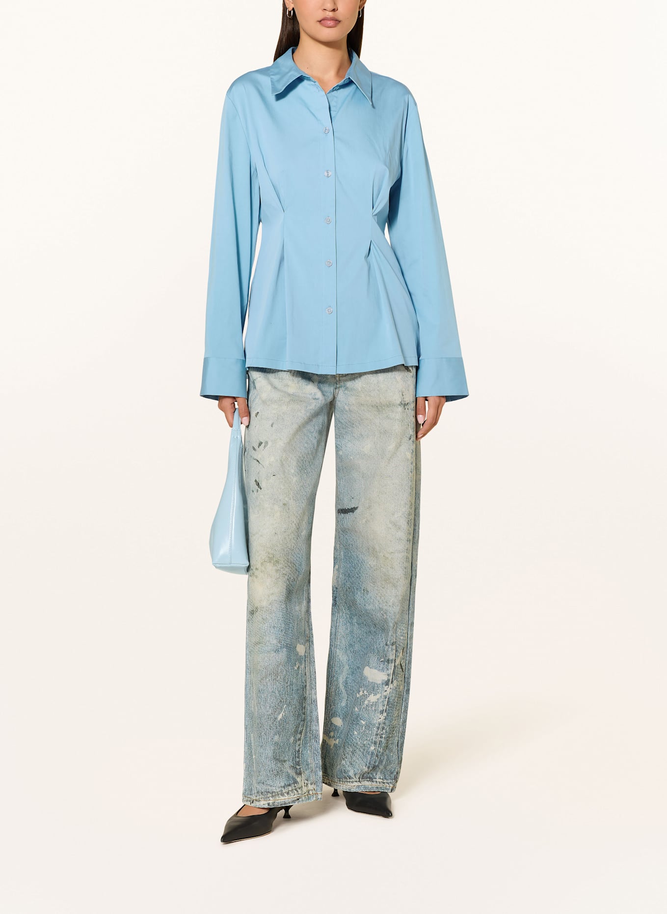 GESTUZ Hemdbluse GZOPY: HELLBLAU