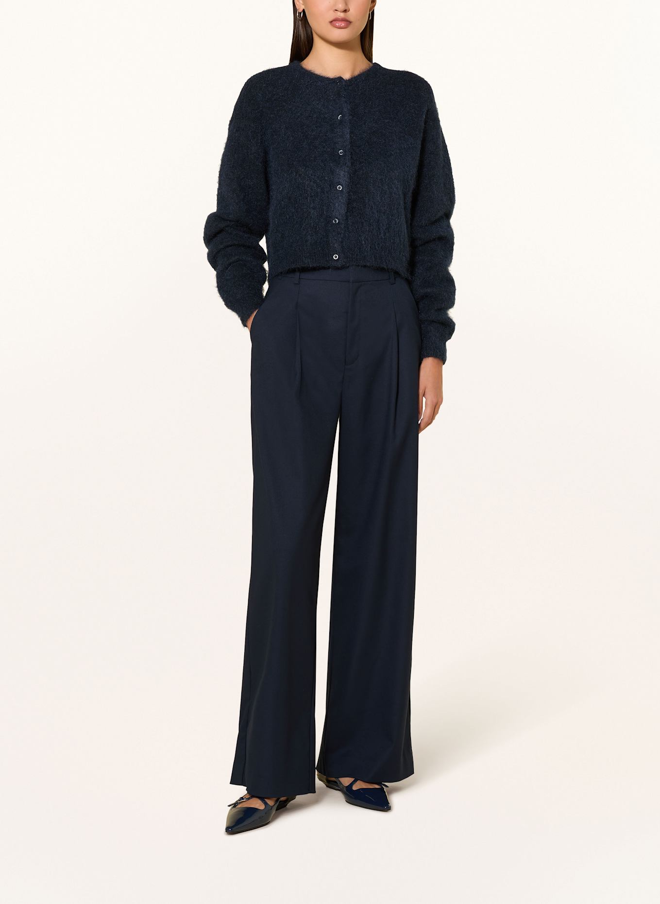 GESTUZ Strickjacke GZDEBBIE mit Mohair: DUNKELBLAU