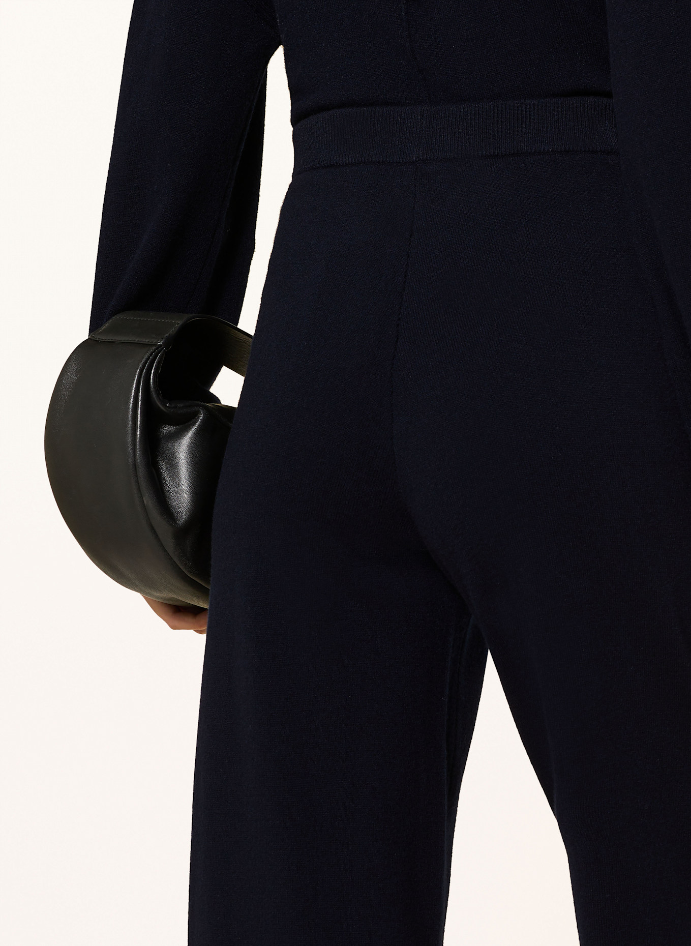 GESTUZ Pantalon en maille GZMANZI: BLEU FONCÉ