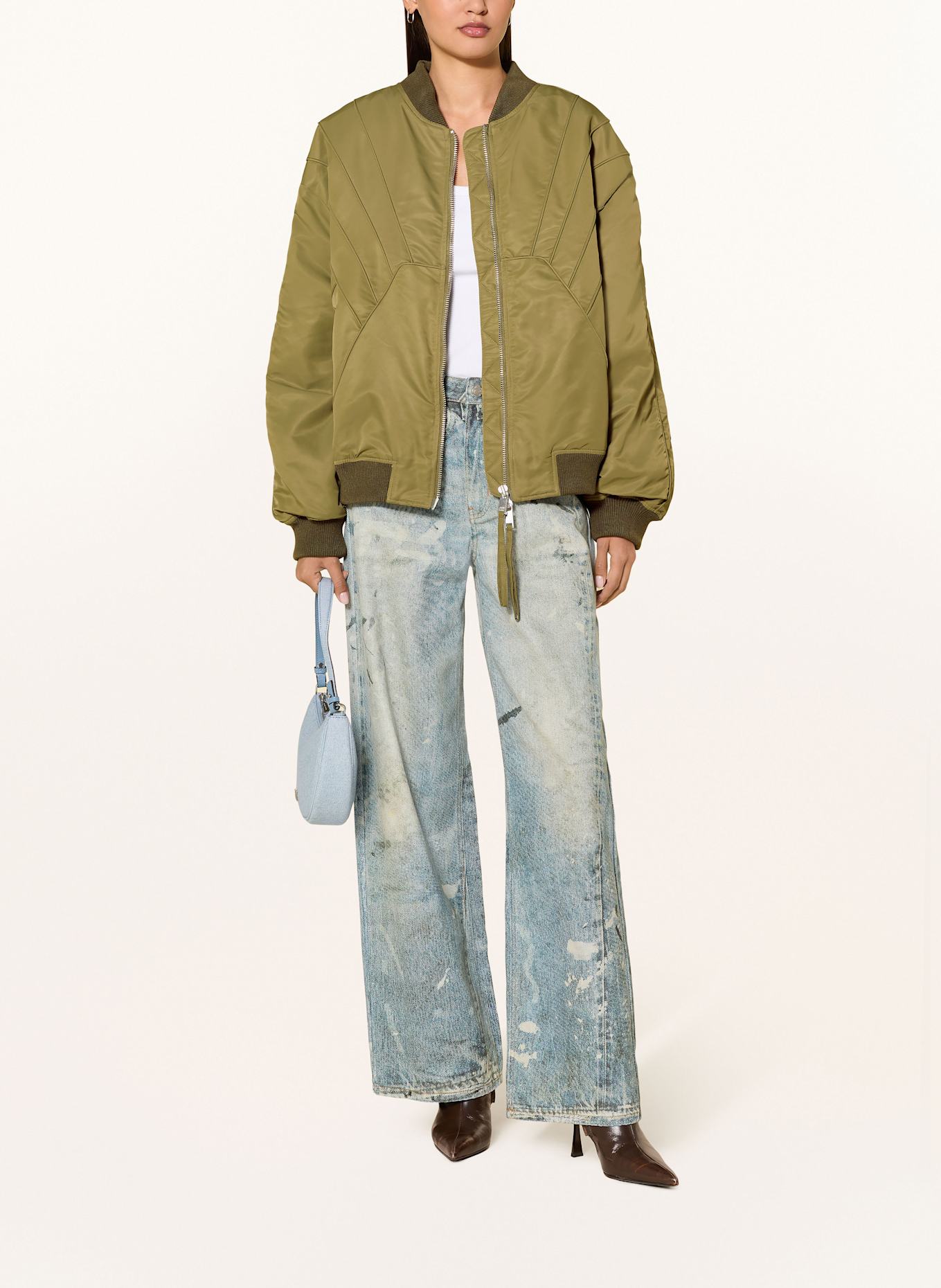 GESTUZ GZAURORA bomber jacket: OLIVE