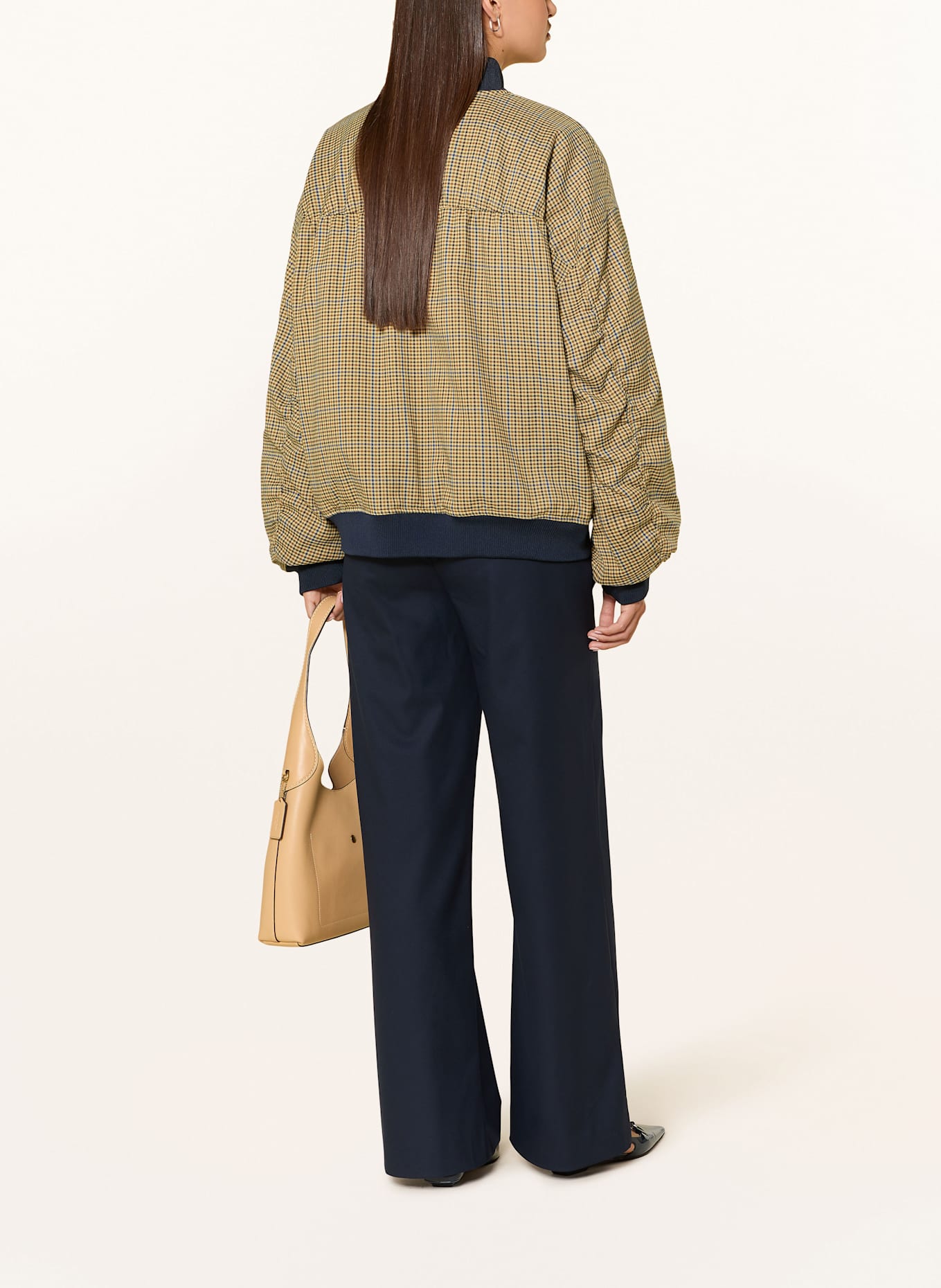 GESTUZ Blouson GZCHICCA: BEIGE / DUNKELBLAU / DUNKELBRAUN