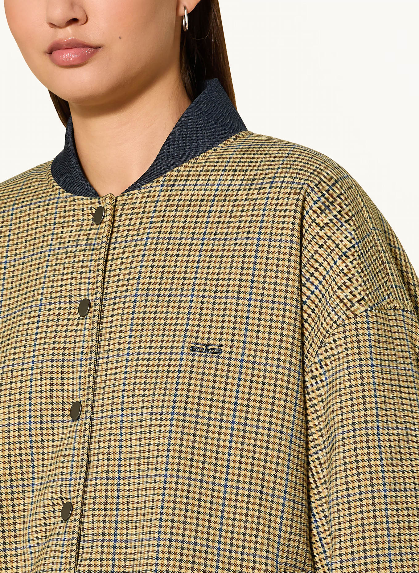 GESTUZ Blouson GZCHICCA: BEIGE / DUNKELBLAU / DUNKELBRAUN