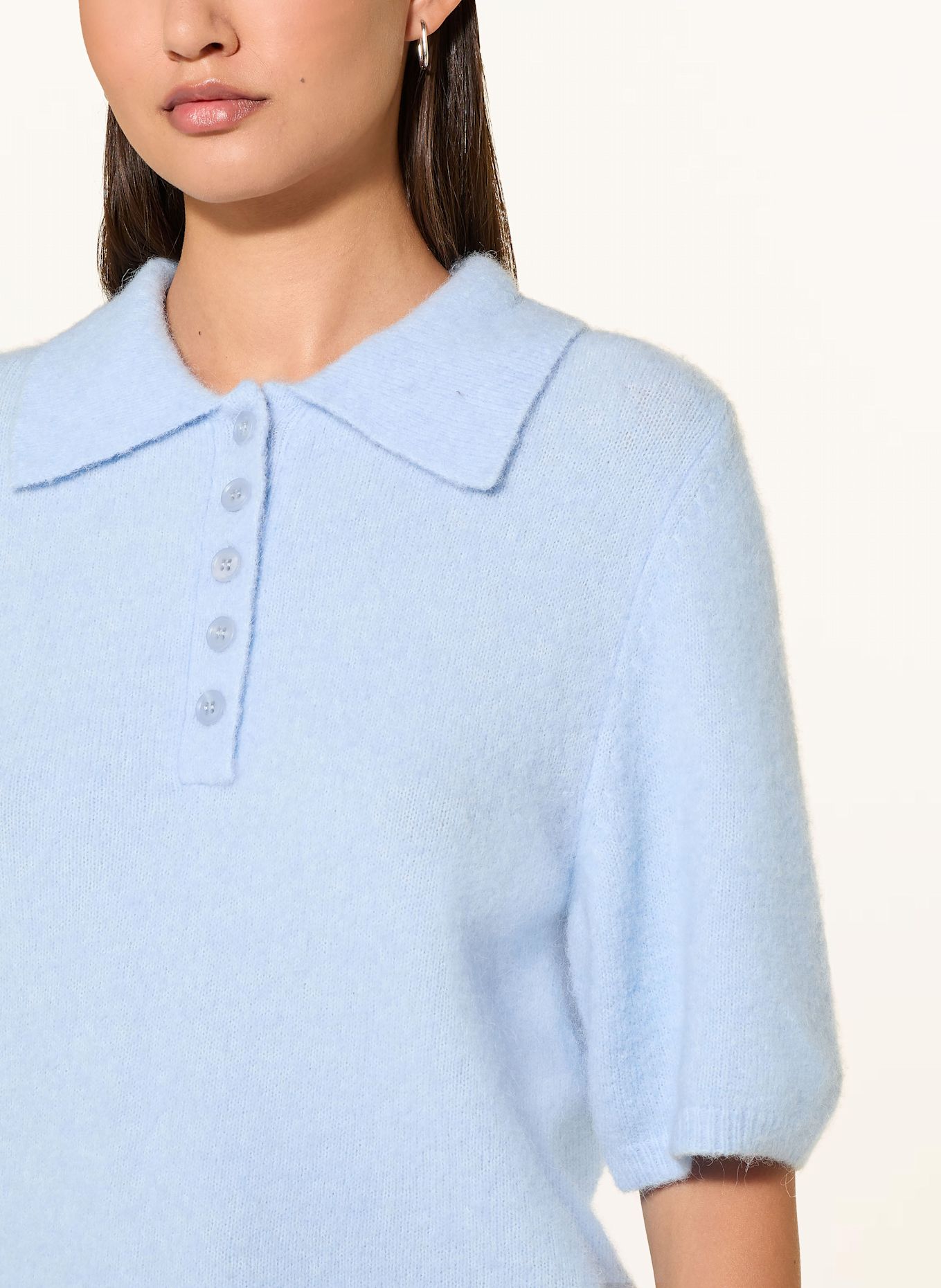 GESTUZ Strickshirt GZALPHA: HELLBLAU