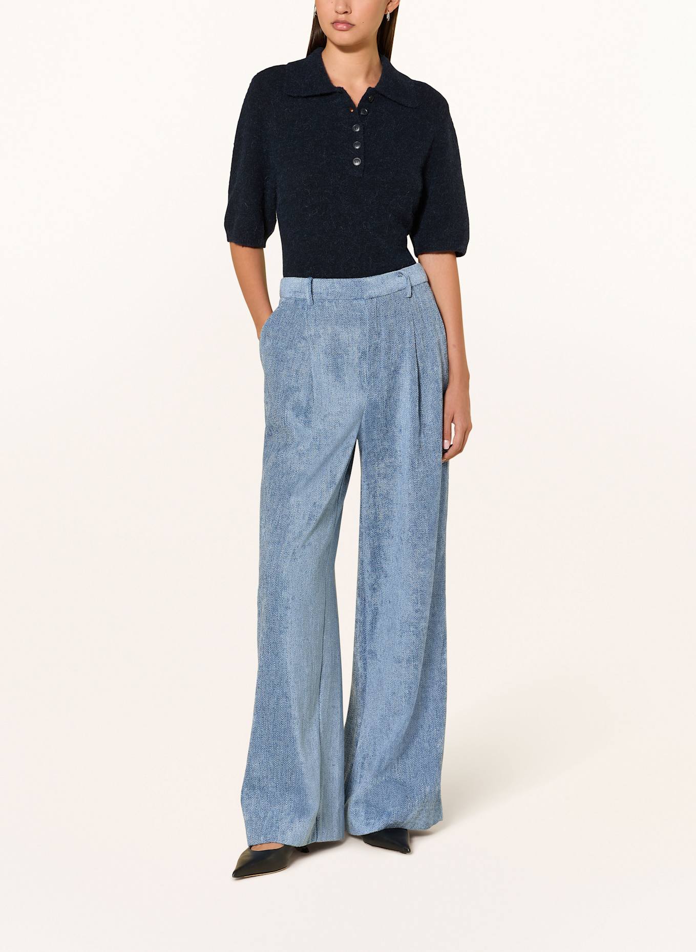 GESTUZ Strickshirt GZALPHA: DUNKELBLAU