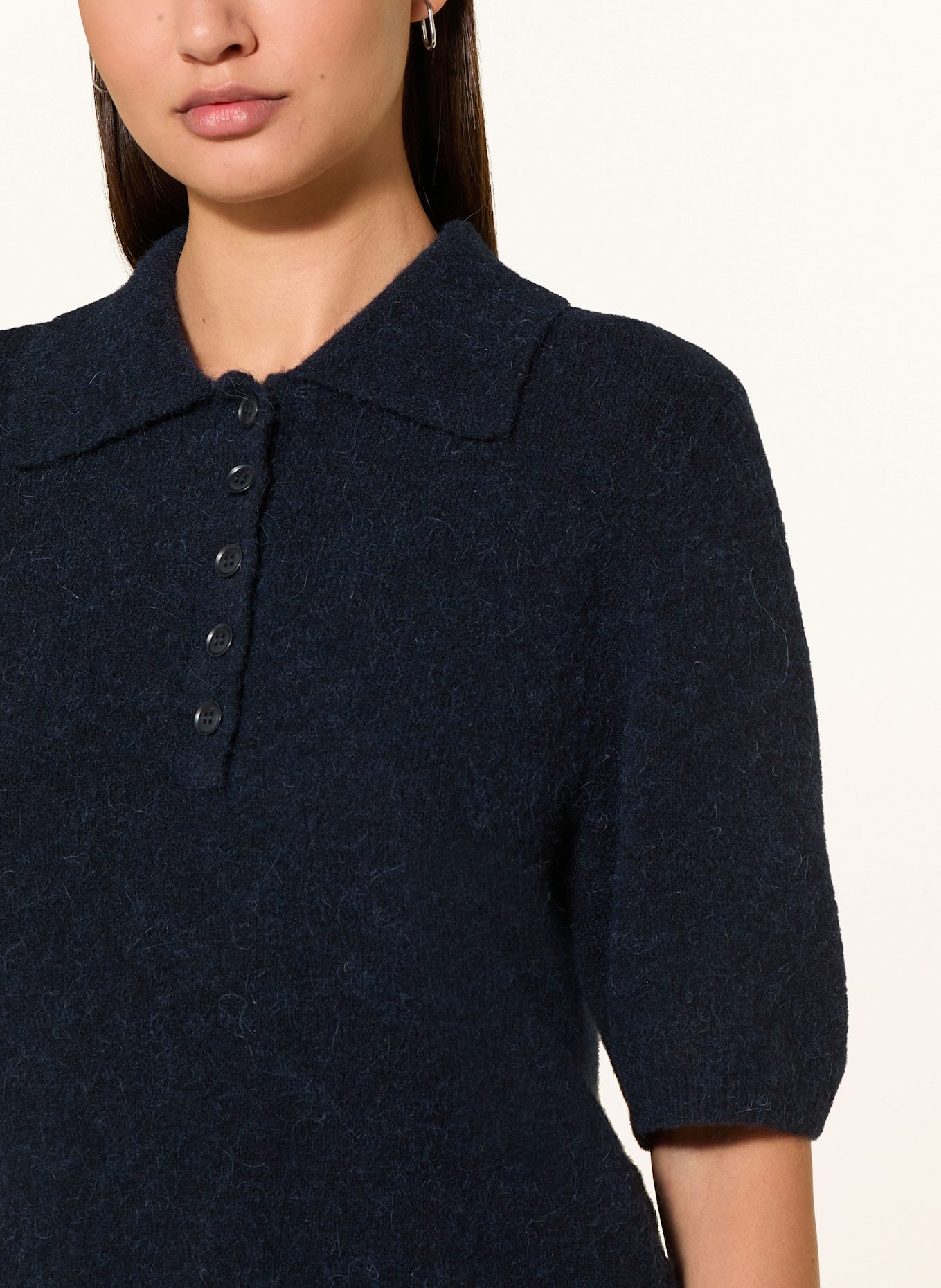 GESTUZ Strickshirt GZALPHA: DUNKELBLAU