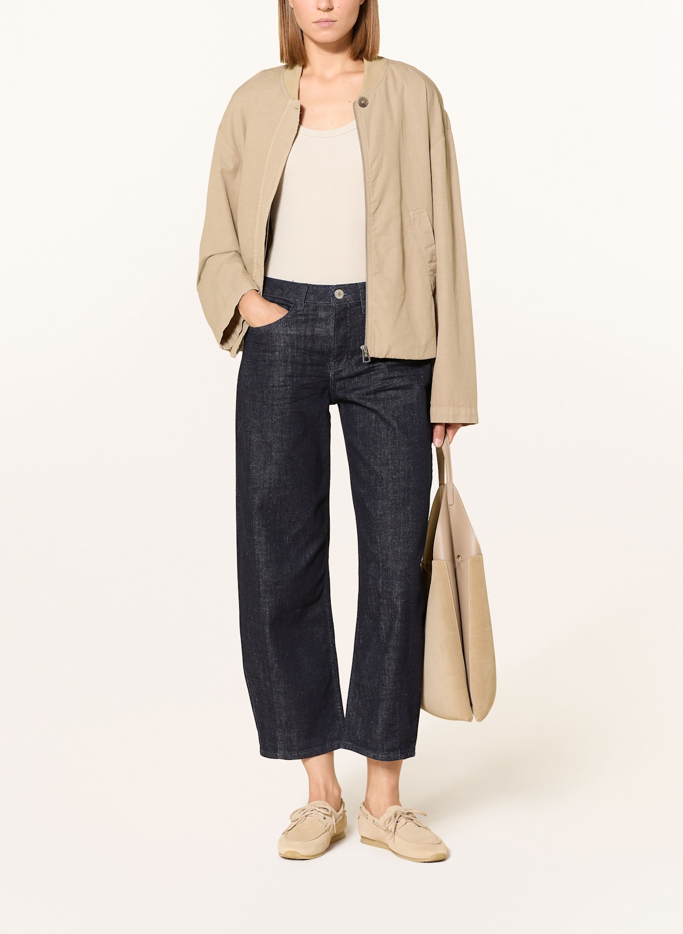 OPUS Jeans Barrel LOLAH: 70045 dark rinsed blue