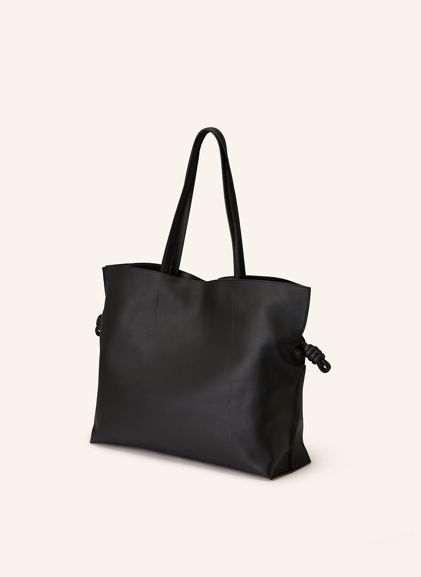 LOEWE Shopper FLAMENCO XL: SCHWARZ / BRAUN / HELLROT
