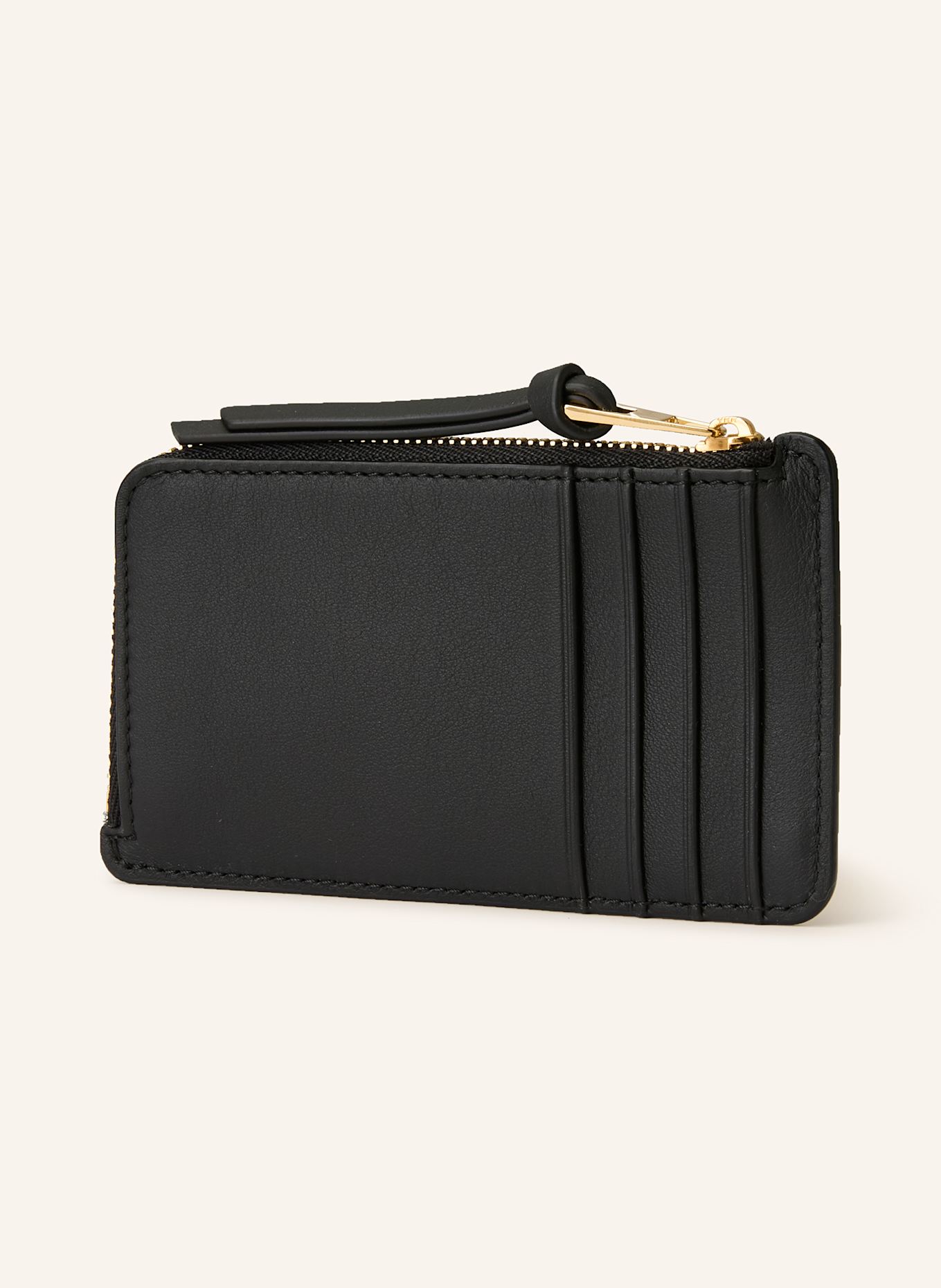 LOEWE Kartenetui ALBERS: SCHWARZ / DUNKELROT