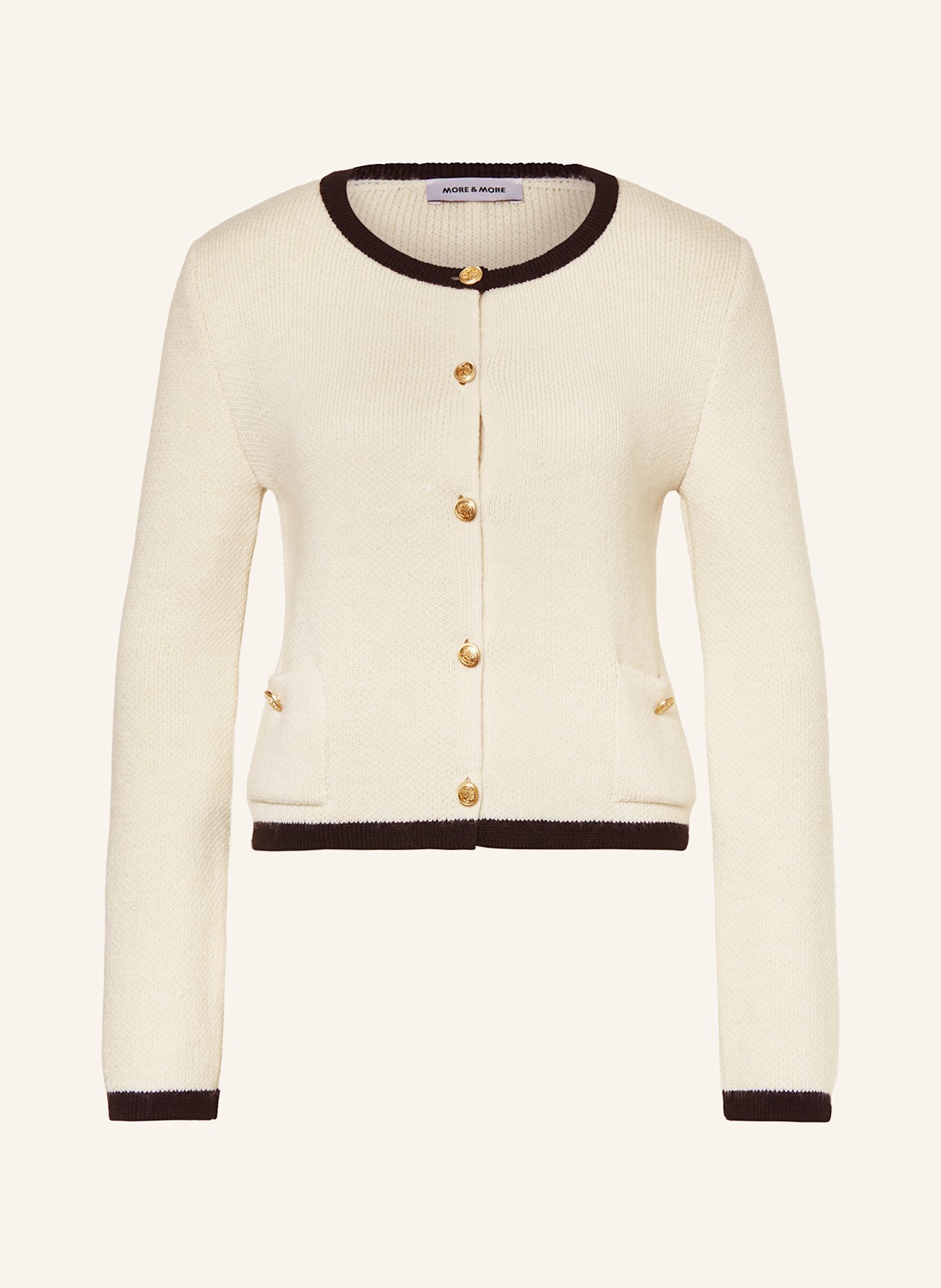 MORE & MORE Kardigan: ECRU
