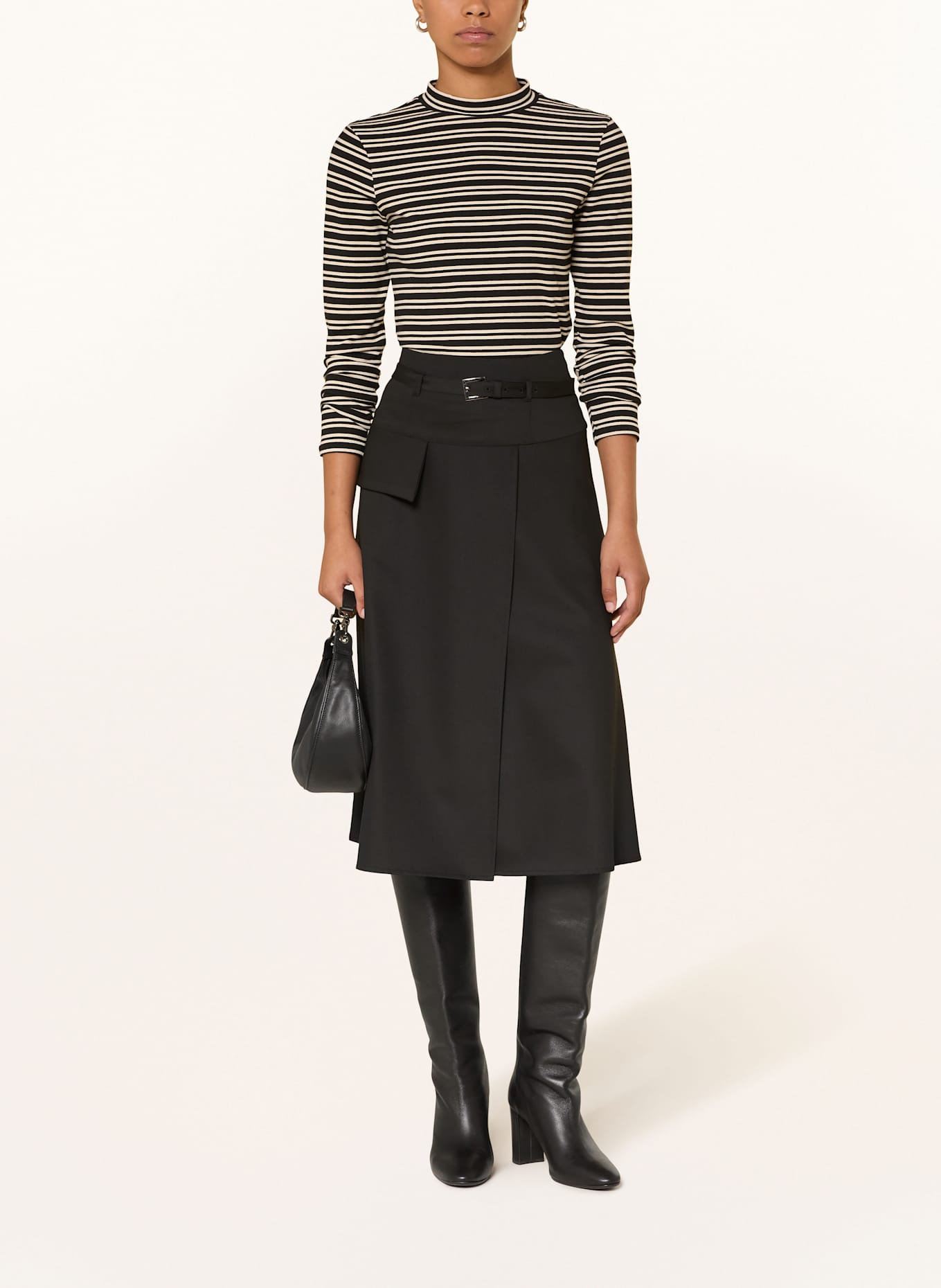 MORE & MORE Longsleeve: SCHWARZ / CREME