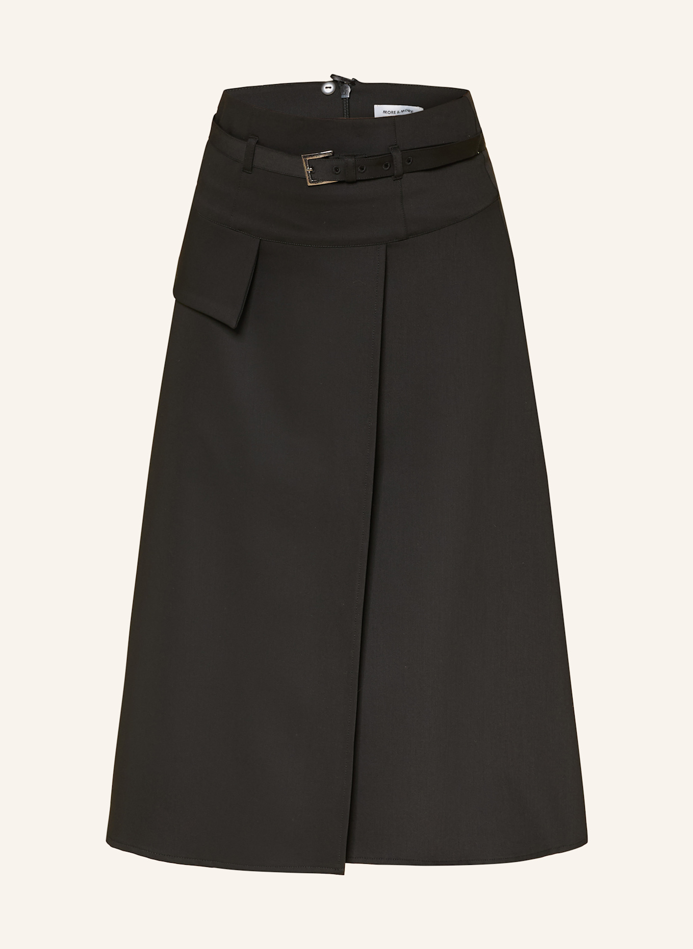 MORE & MORE Rock in Wickeloptik: SCHWARZ