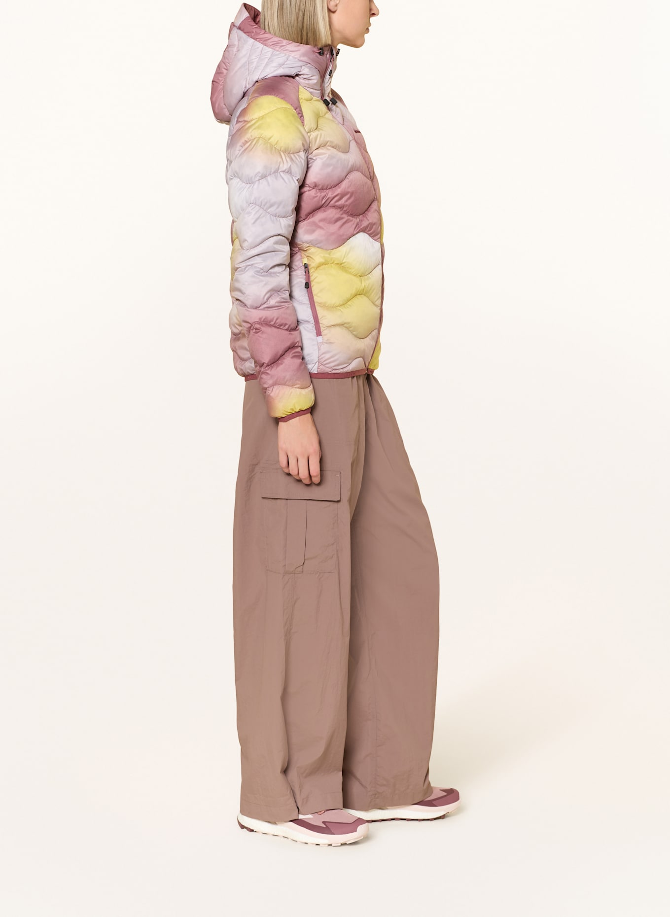 Peak Performance Down jacket HELIUM: PURPLE / YELLOW / GRAY