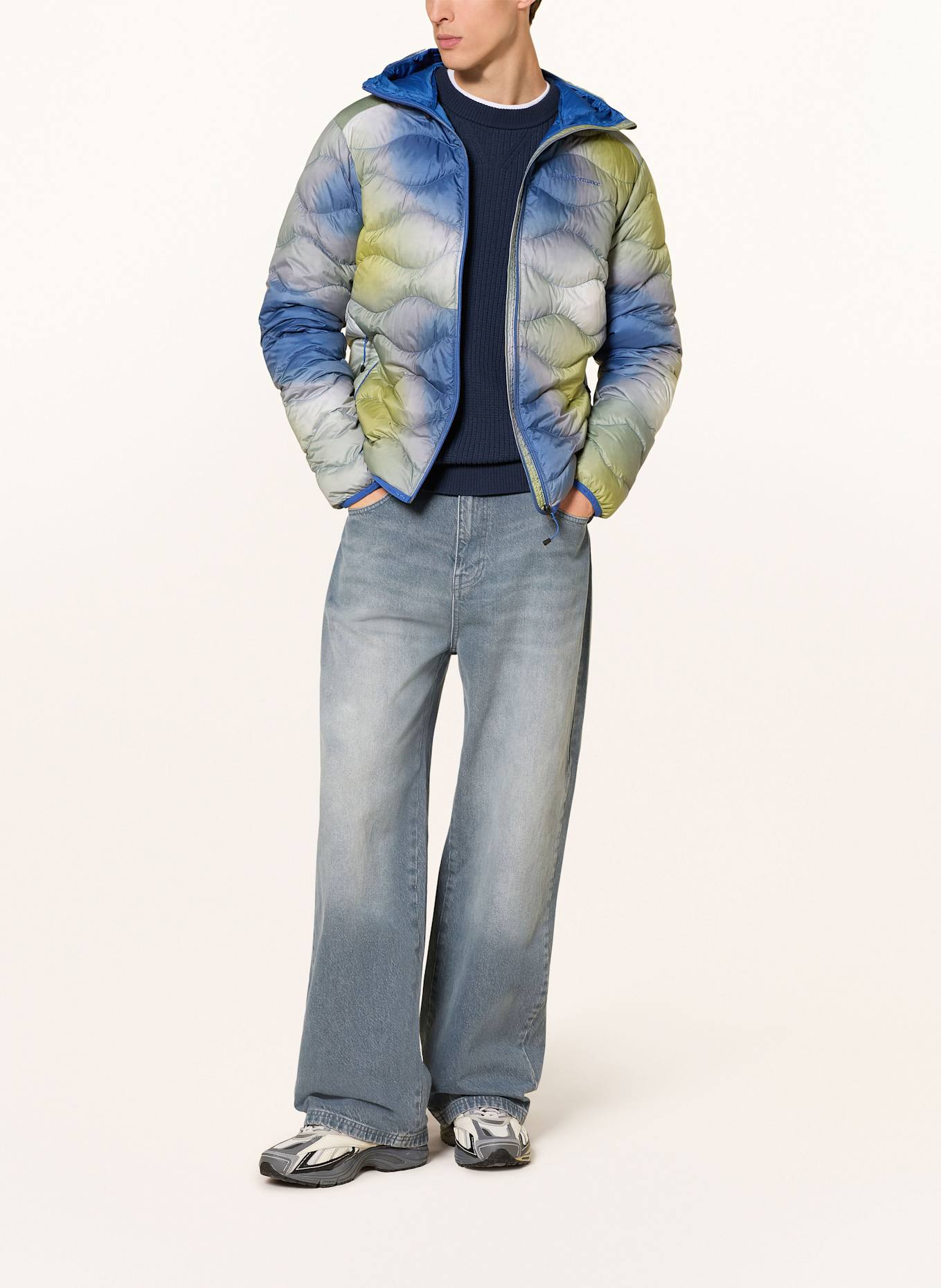 Peak Performance Lightweight-Daunenjacke HELIUM: BLAU / GRÜN