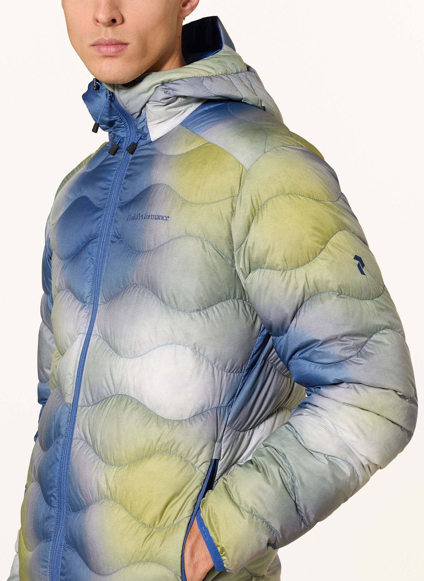 Peak Performance Lightweight-Daunenjacke HELIUM: BLAU / GRÜN