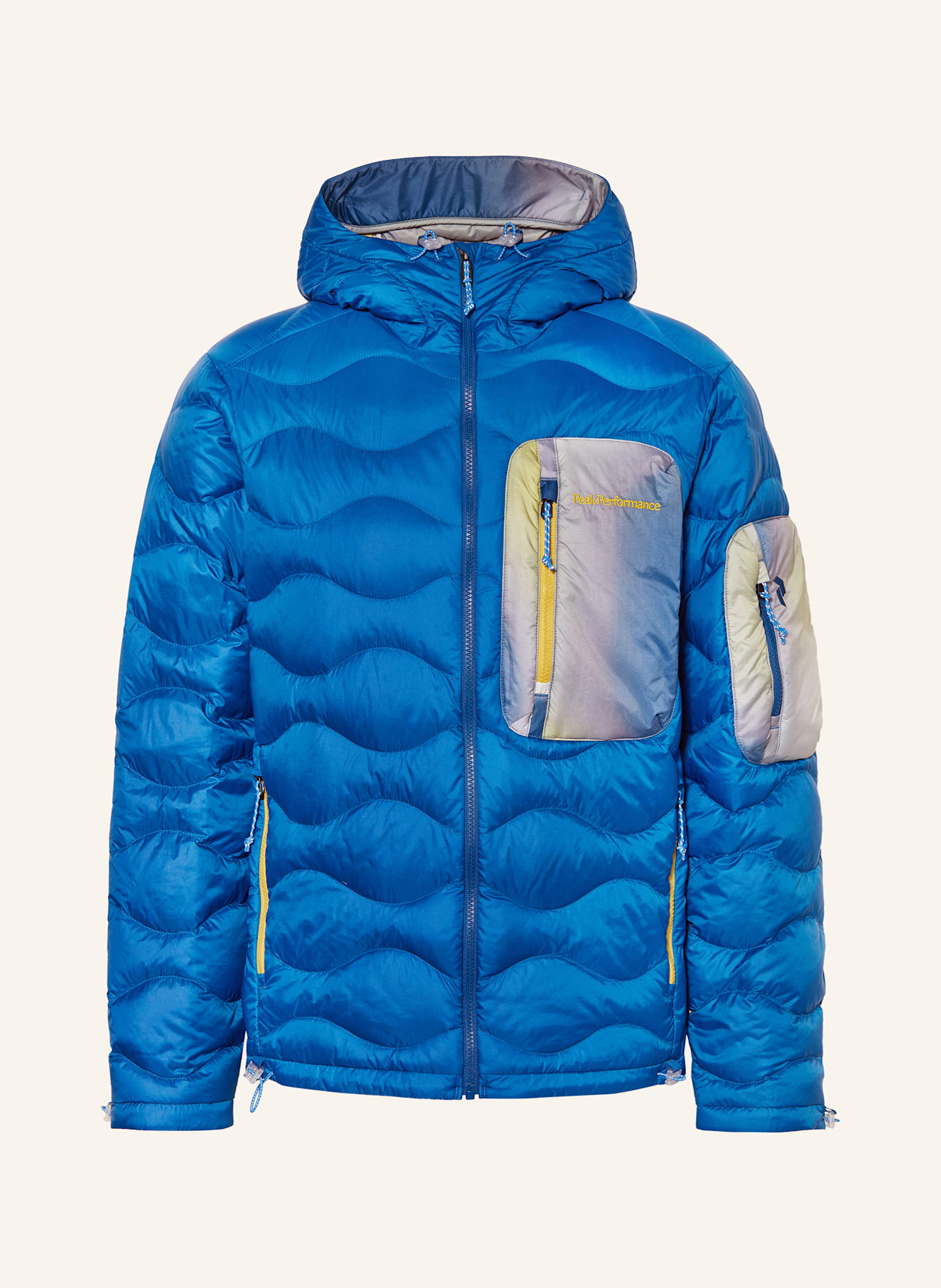 Peak Performance HELIUM UTILITY DOWN HOOD lightweight down jacket: BLUE
