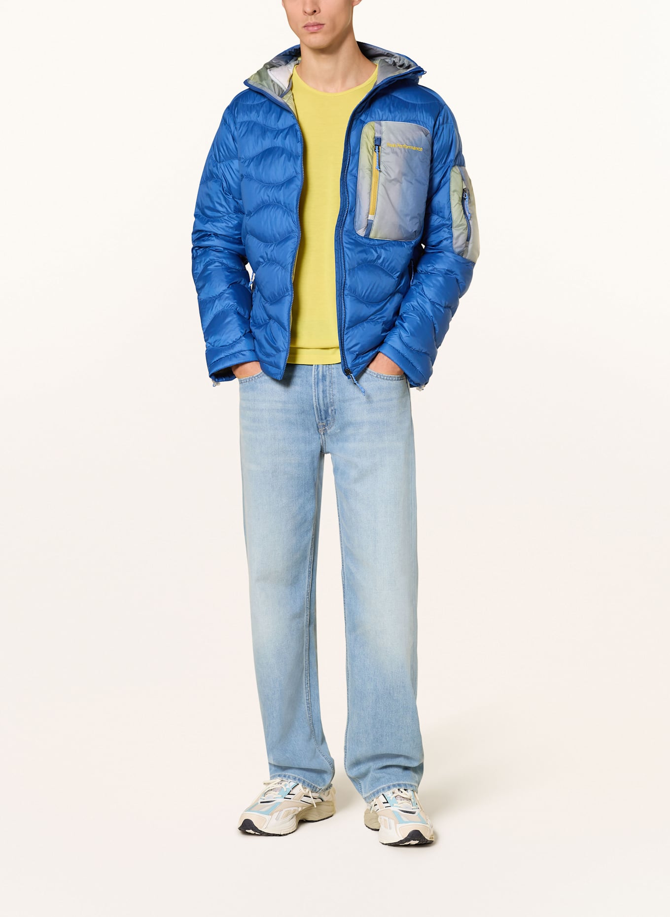 Peak Performance HELIUM UTILITY DOWN HOOD lightweight down jacket: BLUE