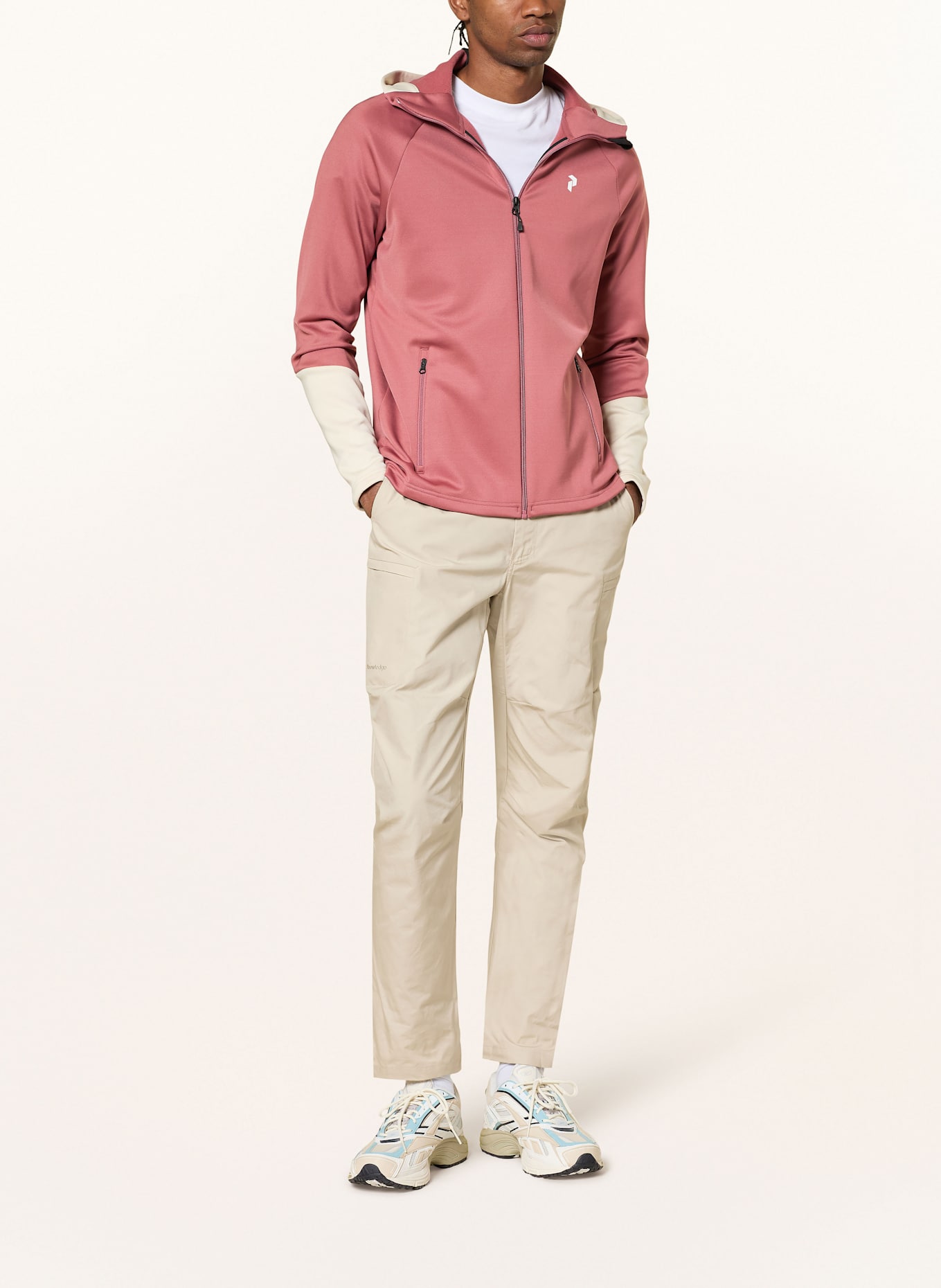 Peak Performance Kurtka jako warstwa środkowa RIDER ZIP HOOD: JASNOCZERWONY