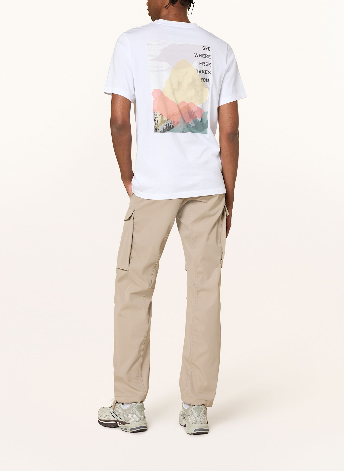 Peak Performance T-shirt ORIGINAL GRAPHIC TEE: BLANC