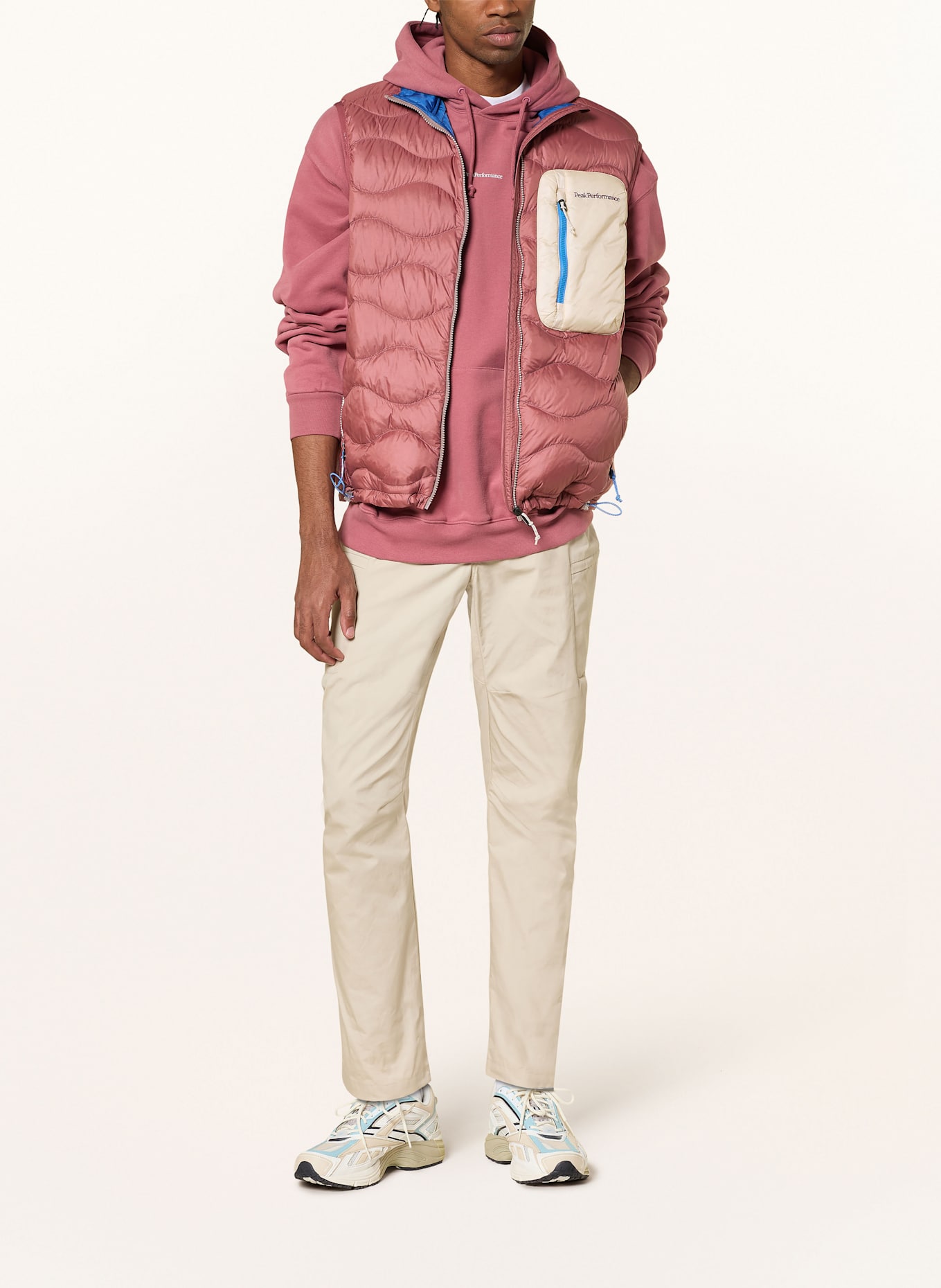 Peak Performance Kamizelka puchowa UTILITY HELIUM: JASNOCZERWONY / ECRU