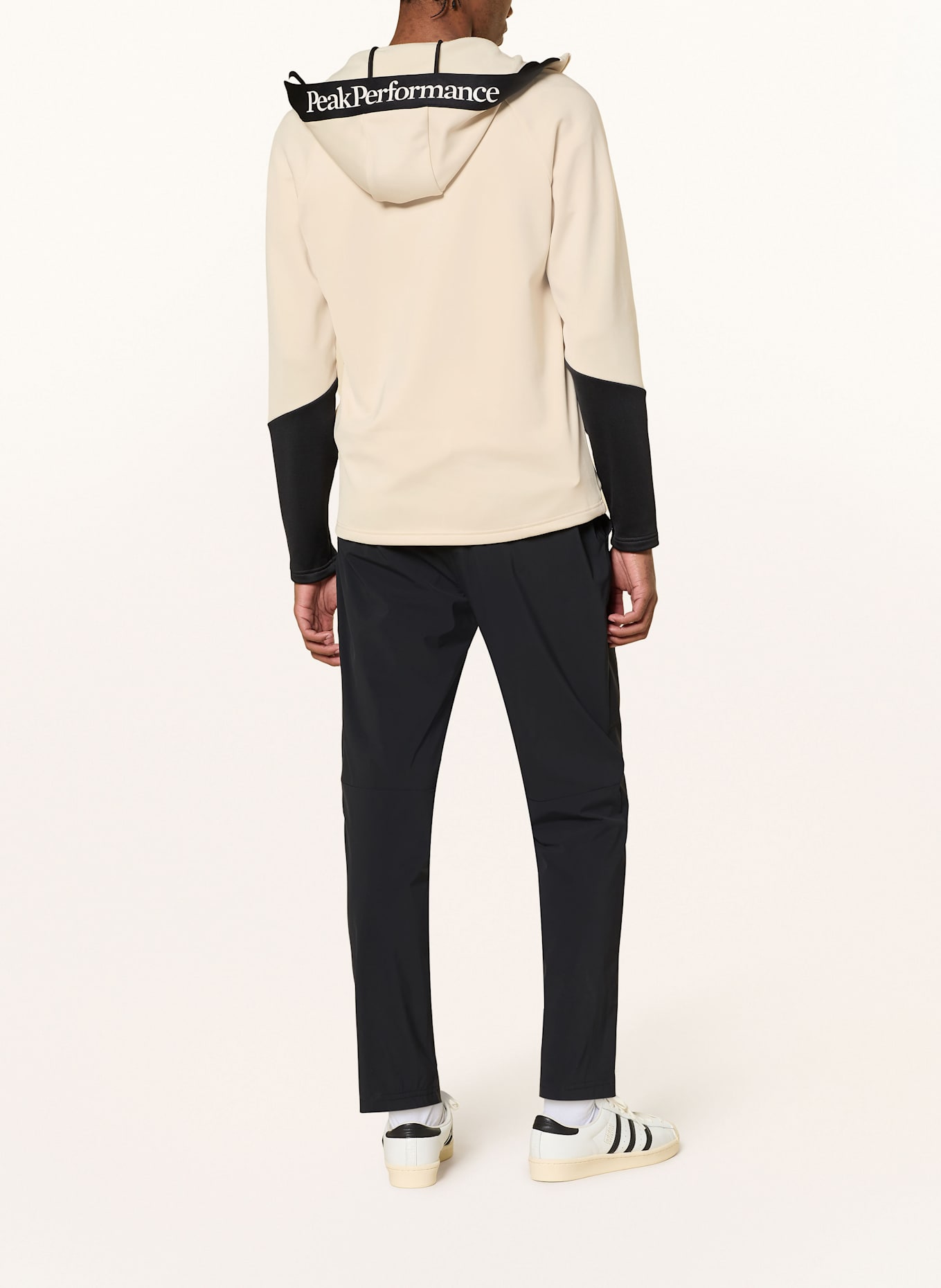 Peak Performance Kurtka jako warstwa środkowa RIDER ZIP HOOD: ECRU / CZARNY