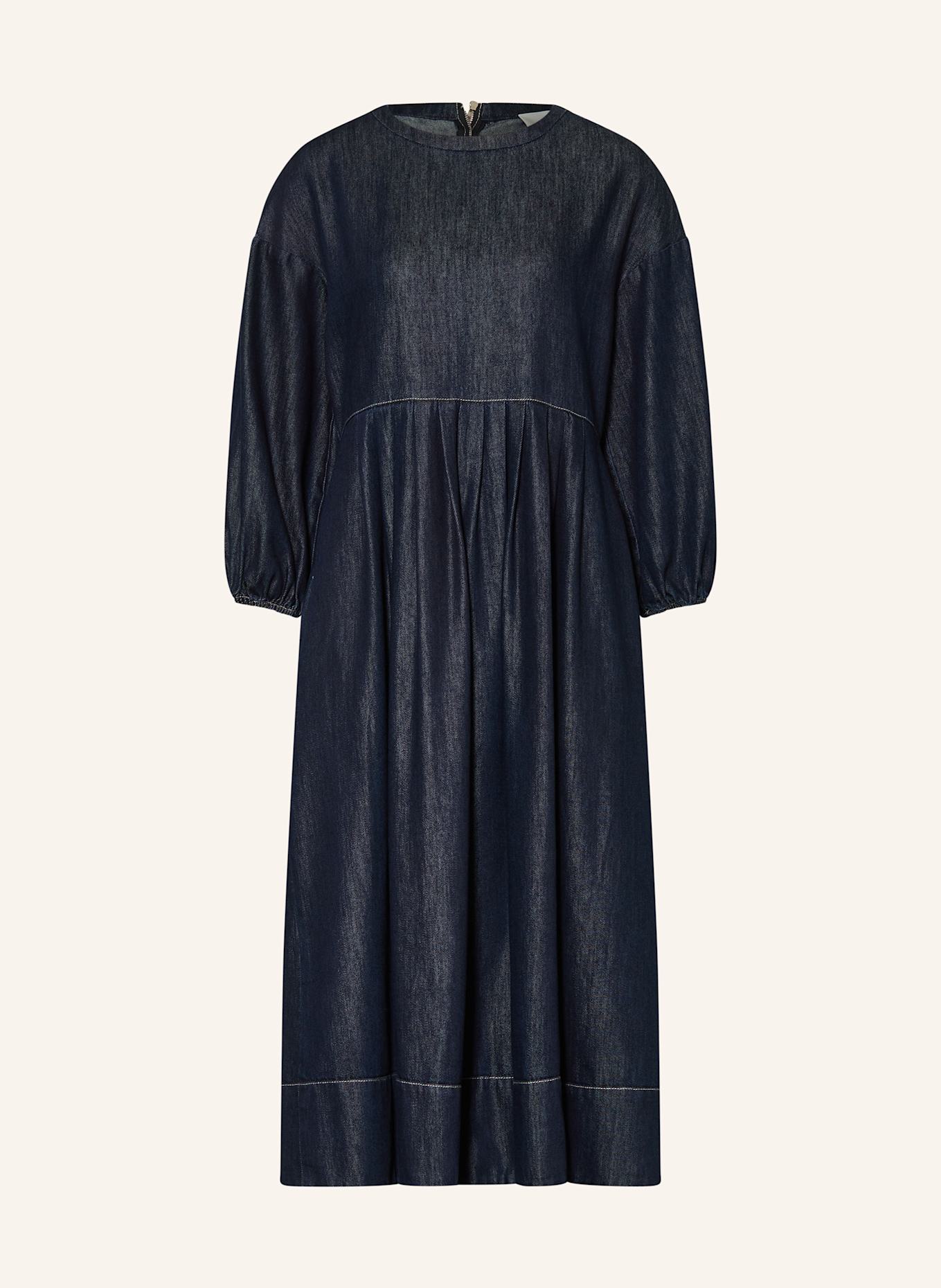 MORE Sukienka jeansowa z rękawami 3/4: GRANATOWY