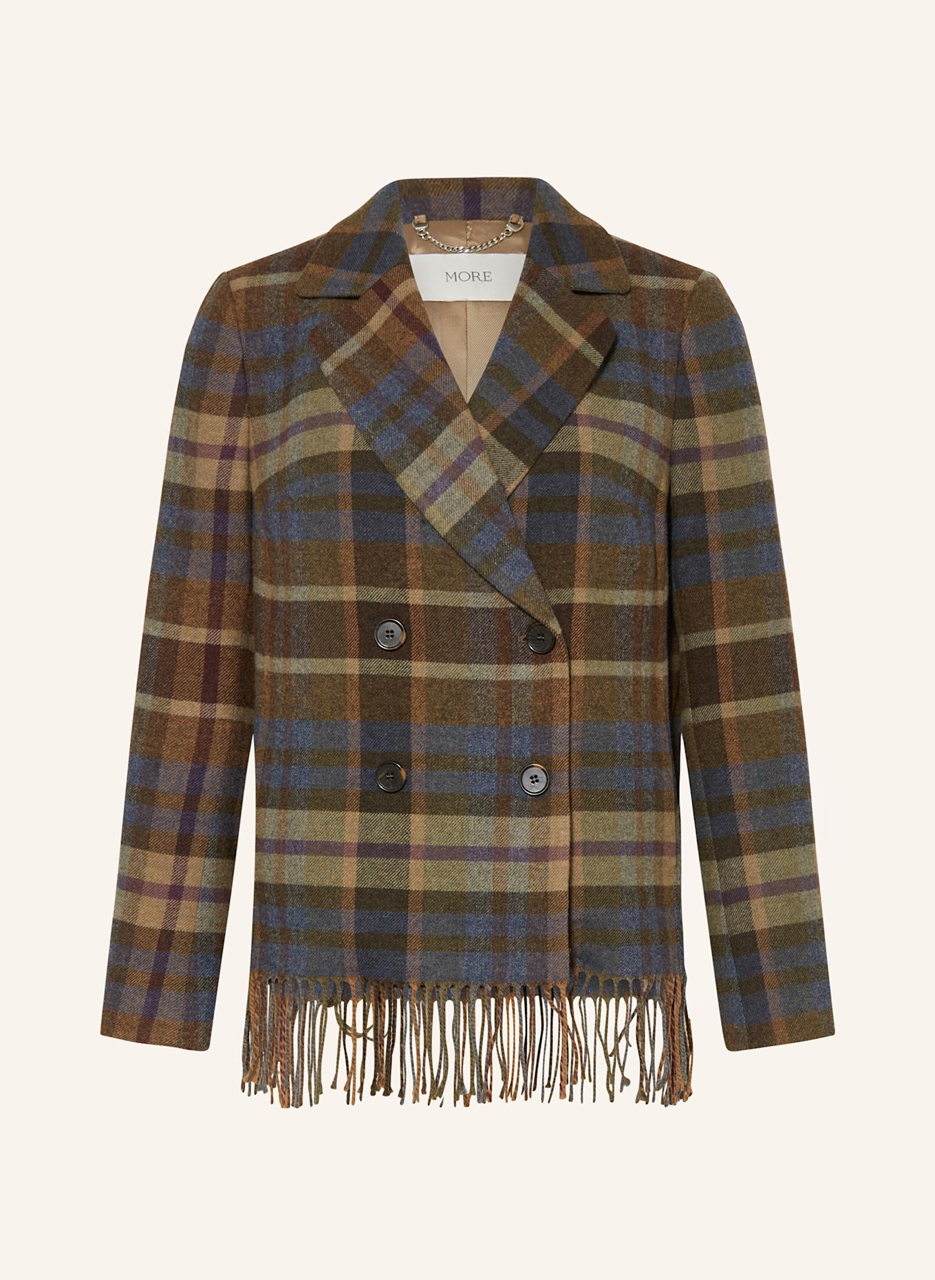 MORE Caban kabát: HNĚDÁ / ZELENÁ / PETROLEJOVÁ