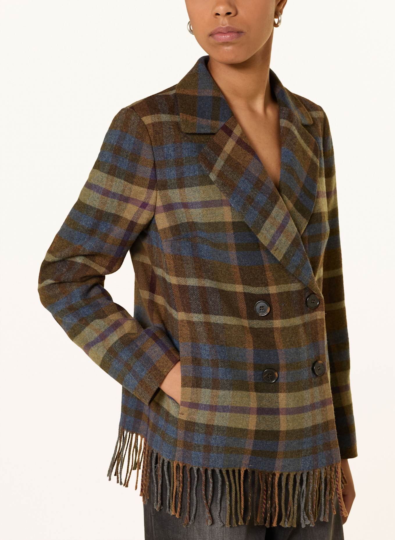 MORE Caban kabát: HNĚDÁ / ZELENÁ / PETROLEJOVÁ