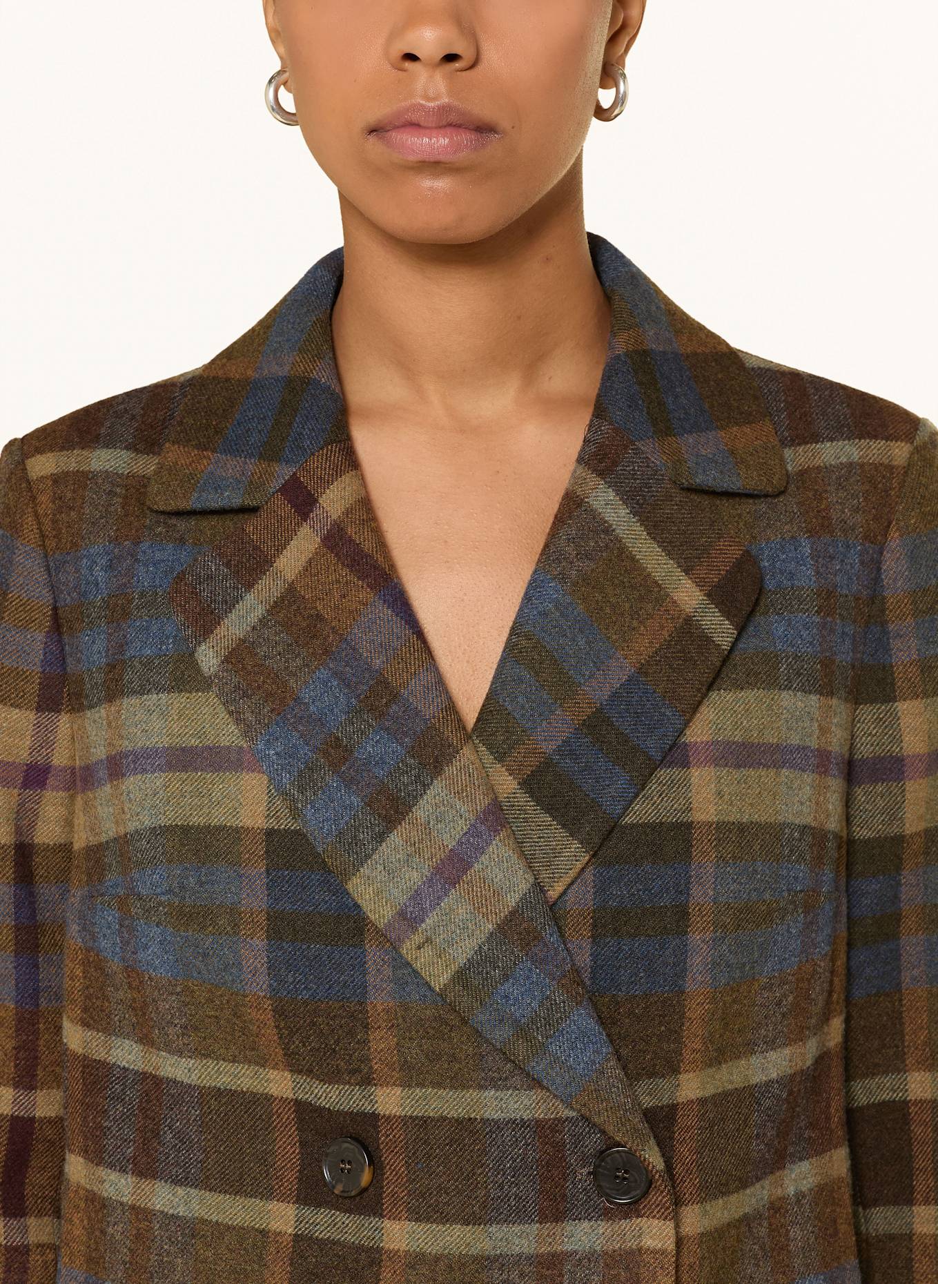 MORE Caban kabát: HNĚDÁ / ZELENÁ / PETROLEJOVÁ