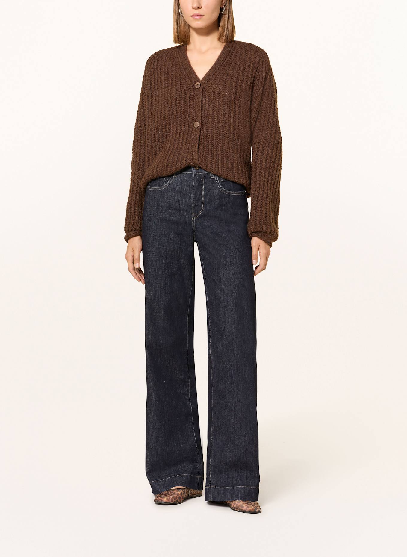 MAC Wide Leg Jeans PALAZZO: DUNKELBLAU