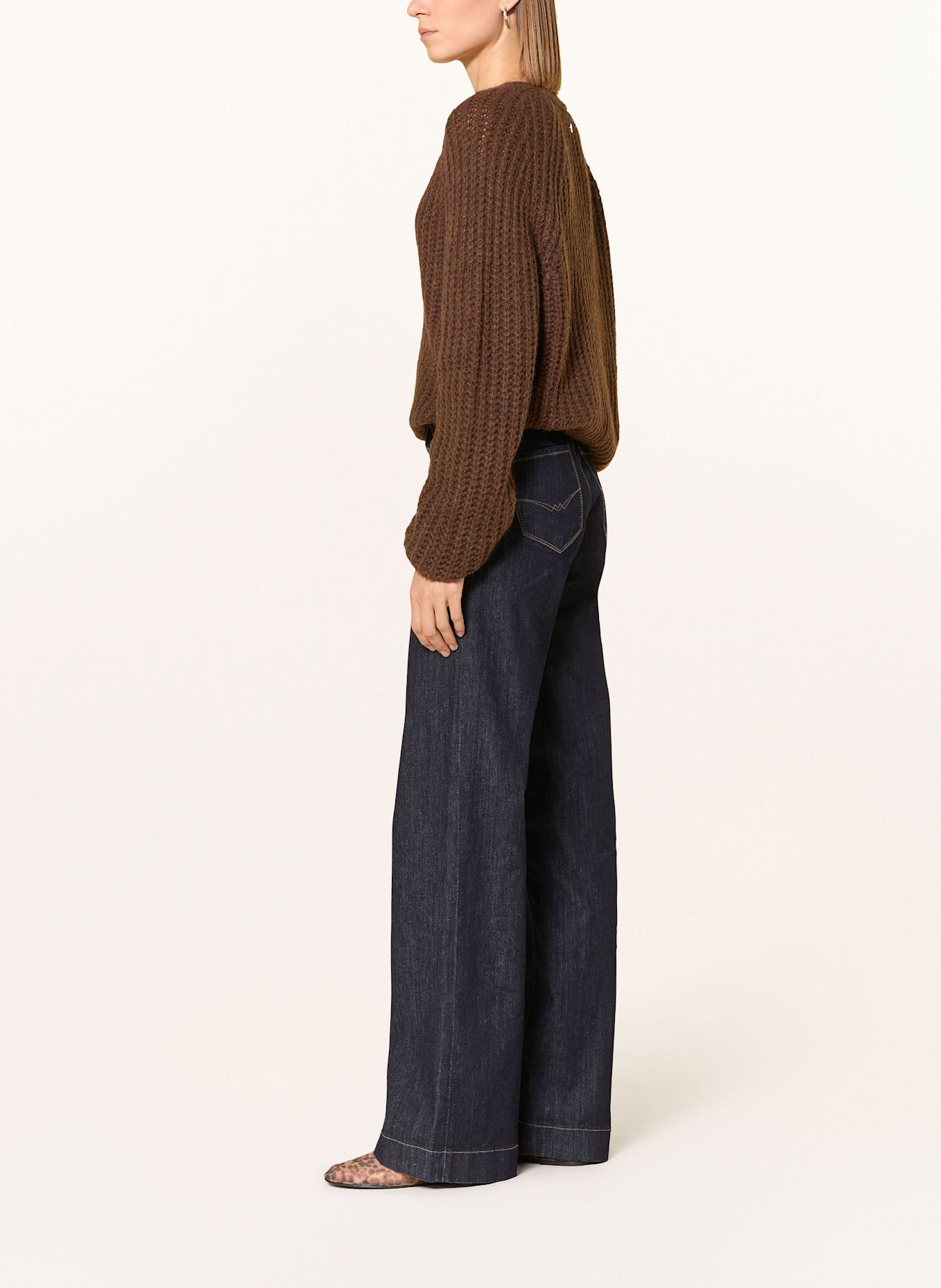 MAC Wide Leg Jeans PALAZZO: DUNKELBLAU