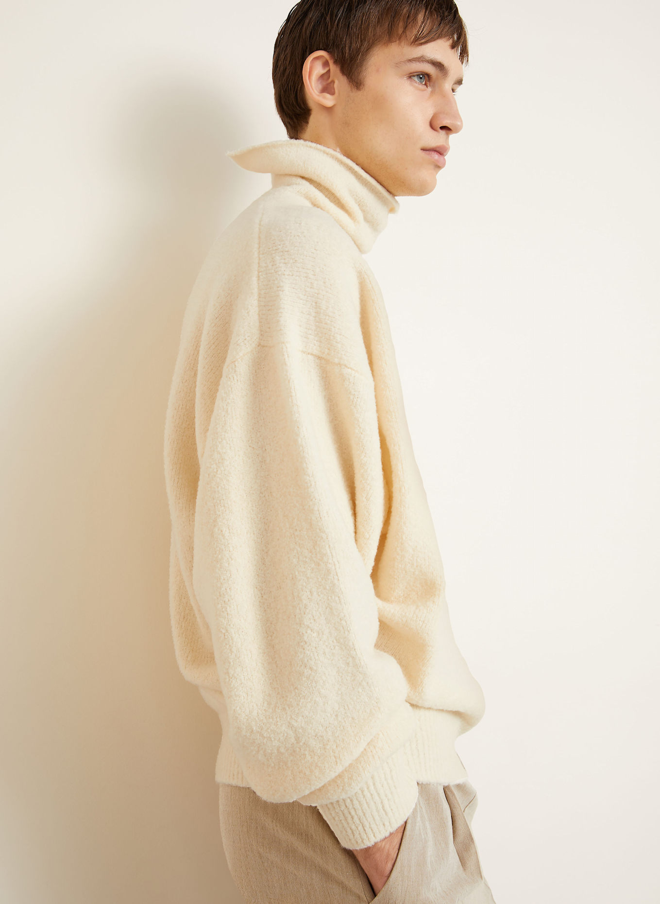 FEAR OF GOD Rollkragenpullover: CREME