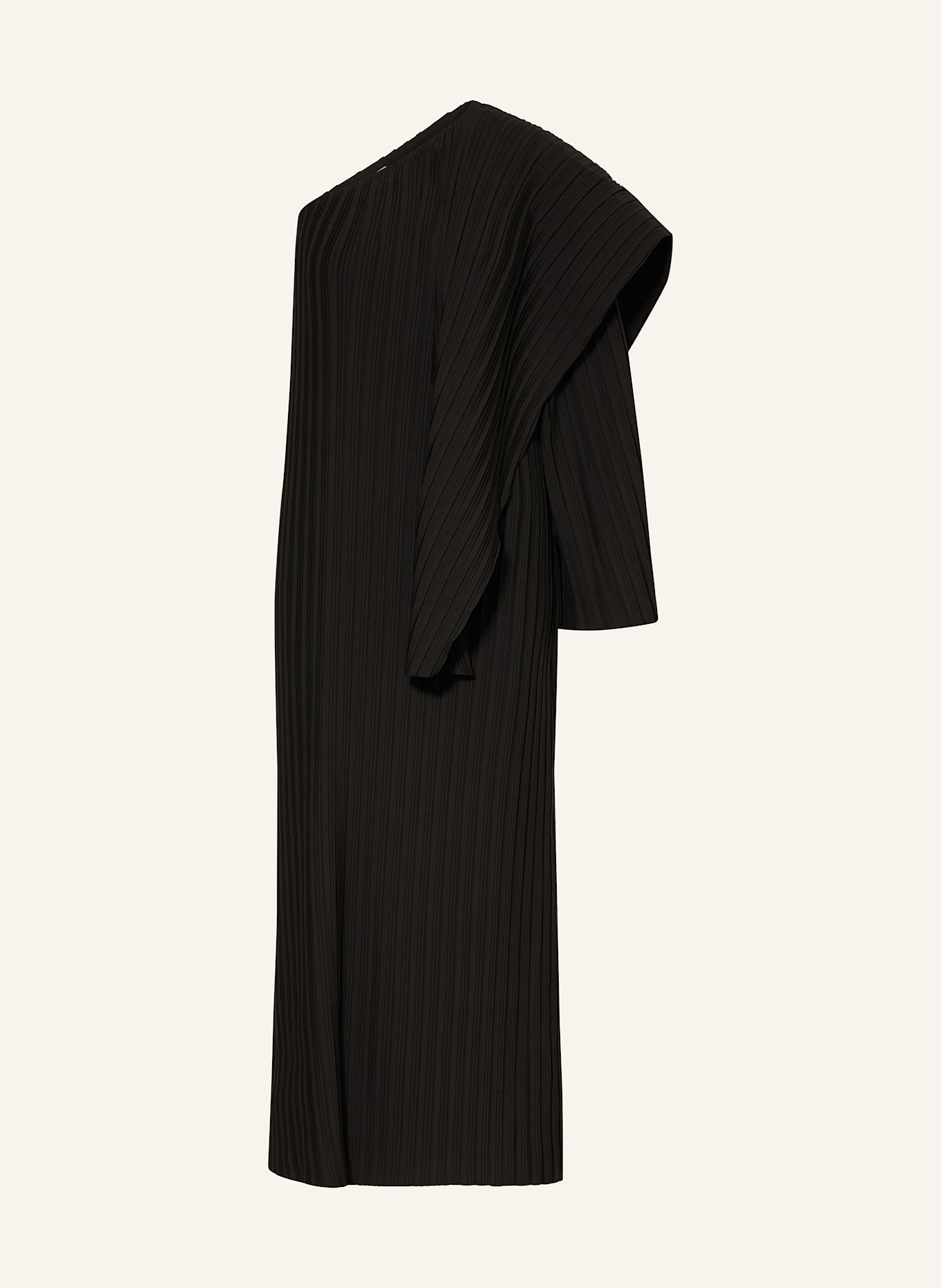 dea kudibal One-Shoulder-Kleid mit Plissees: SCHWARZ