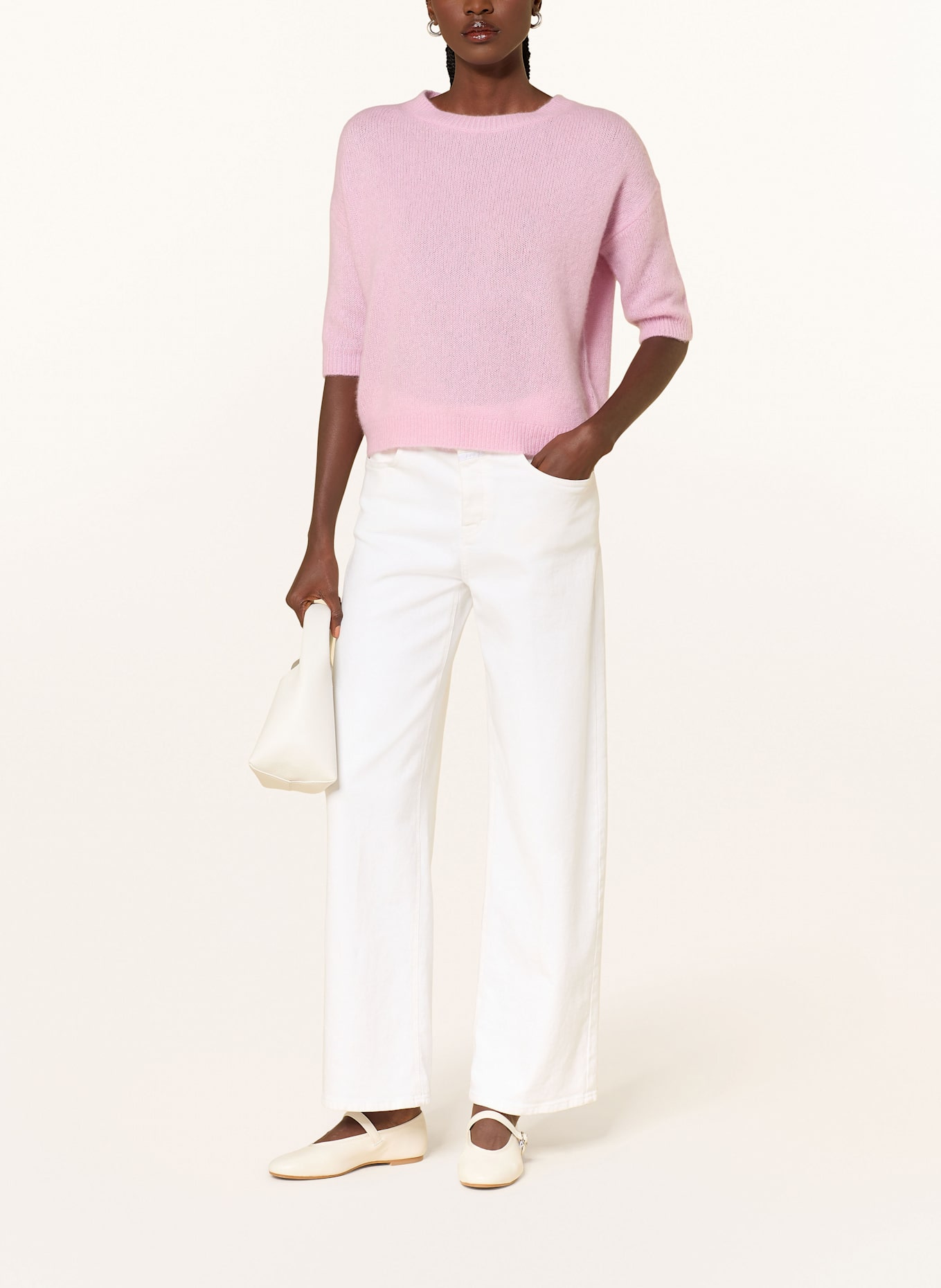 lilienfels Cashmere-Pullover mit 3/4-Arm: ROSA