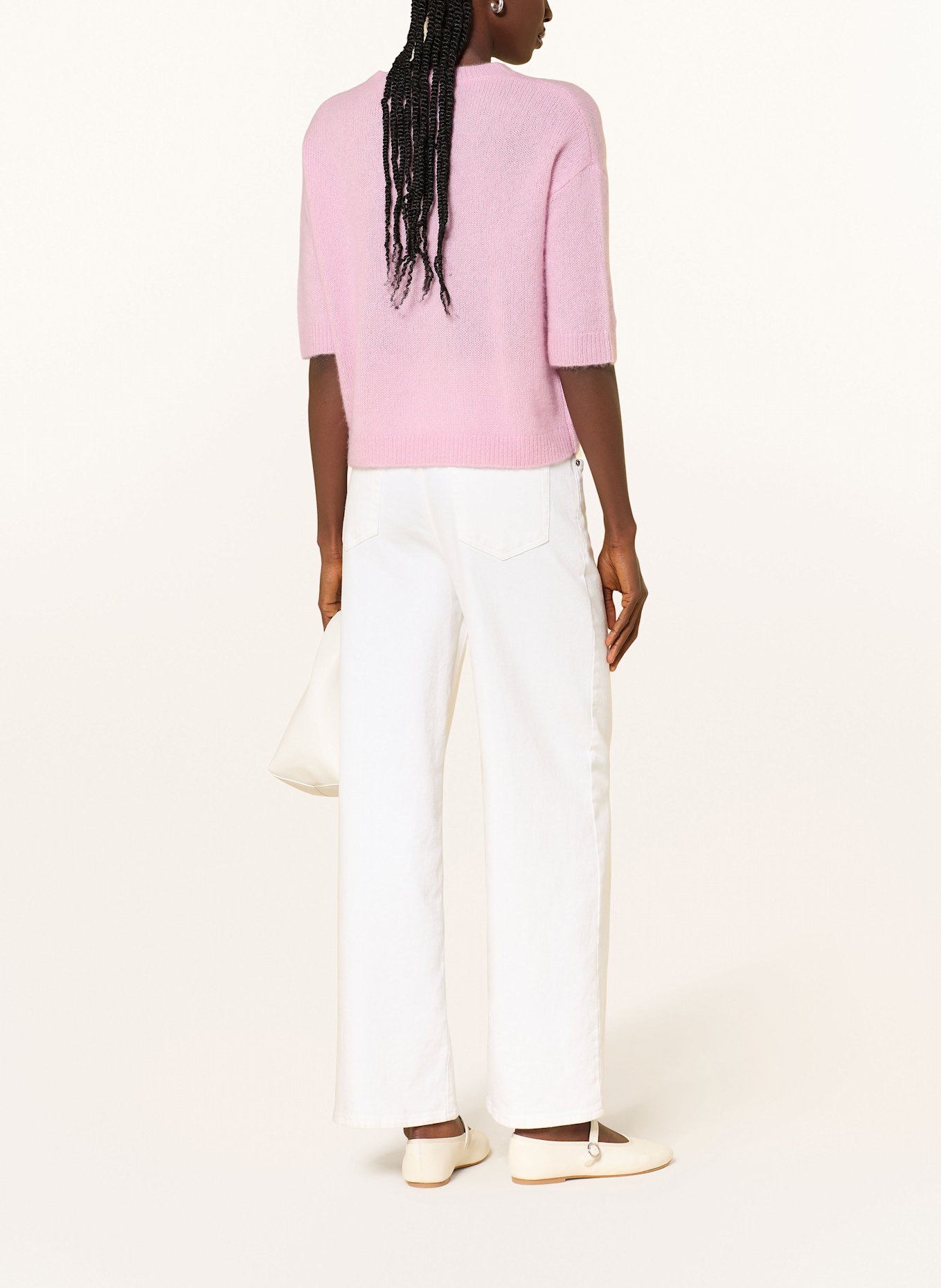 lilienfels Cashmere-Pullover mit 3/4-Arm: ROSA