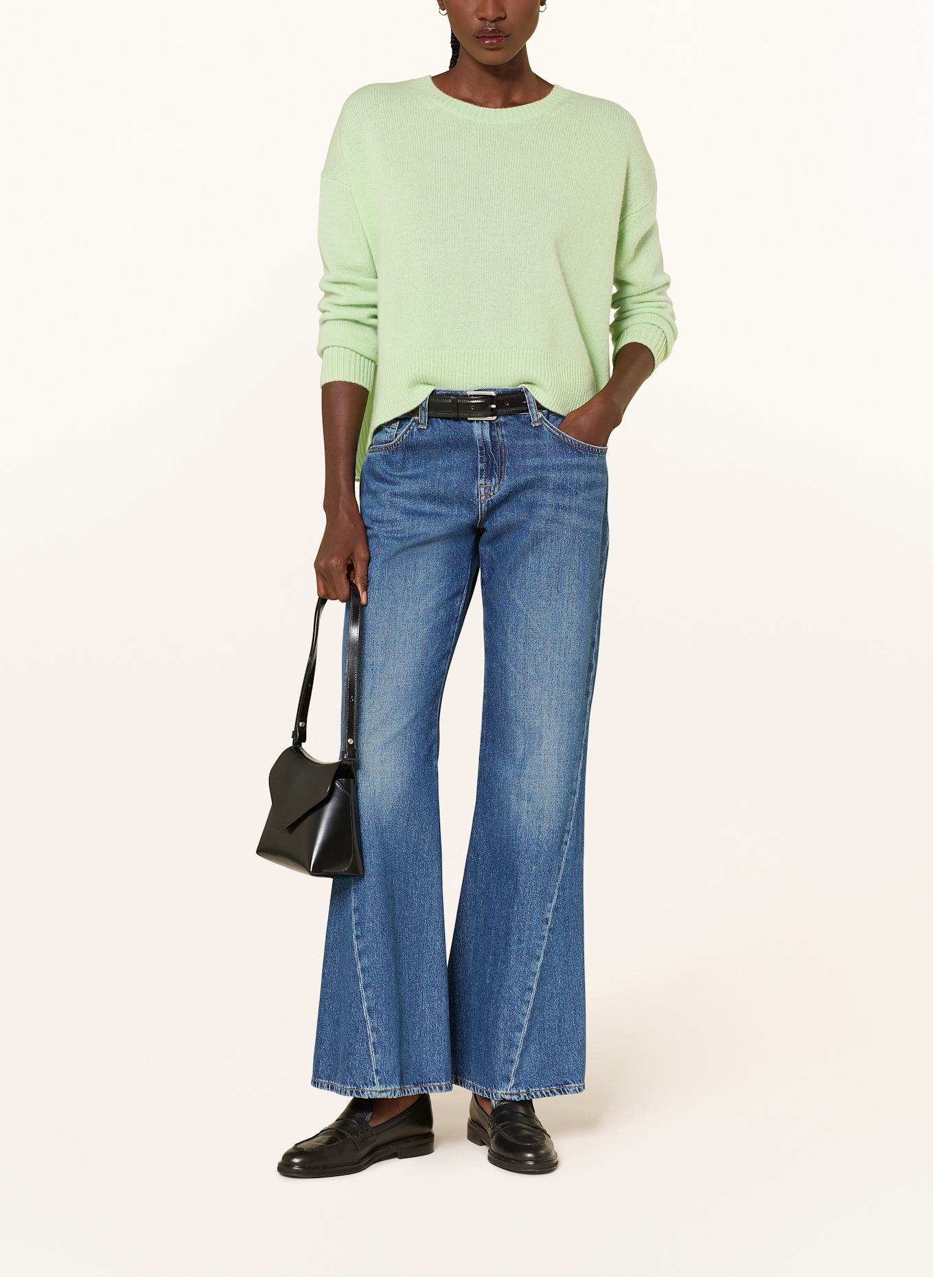 lilienfels Cashmere-Pullover: HELLGRÜN