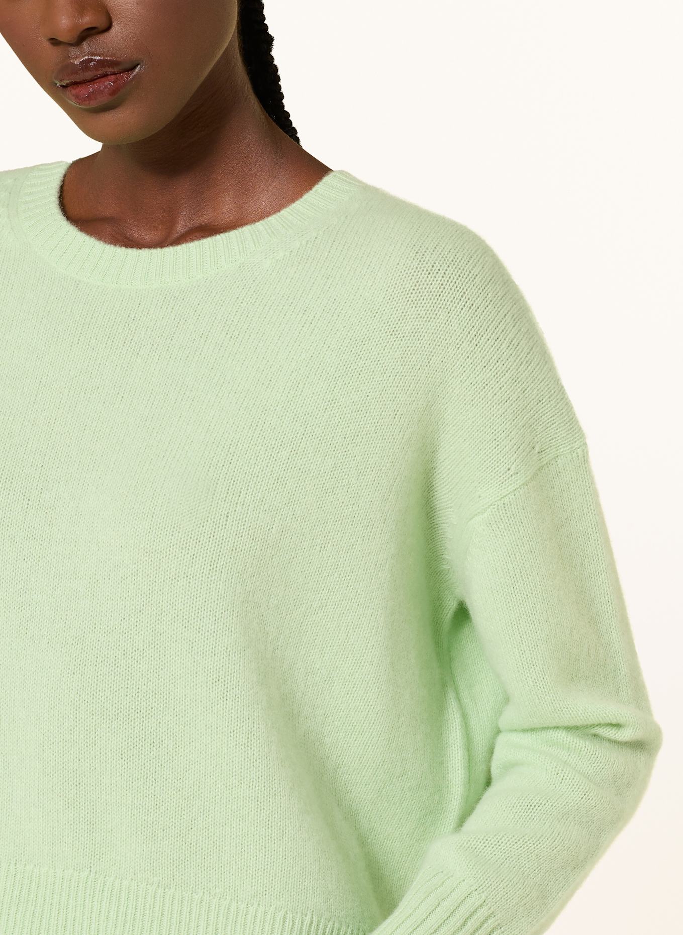 lilienfels Cashmere-Pullover: HELLGRÜN