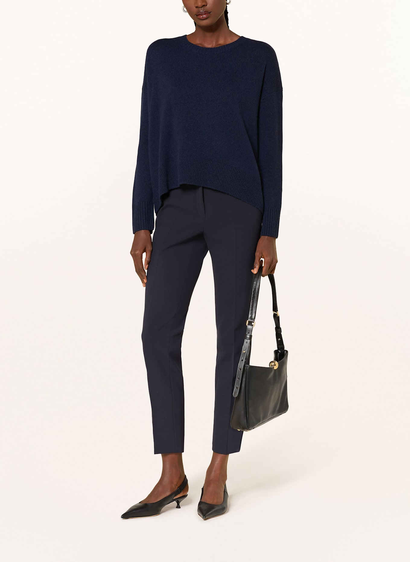 lilienfels Cashmere-Pullover: DUNKELBLAU