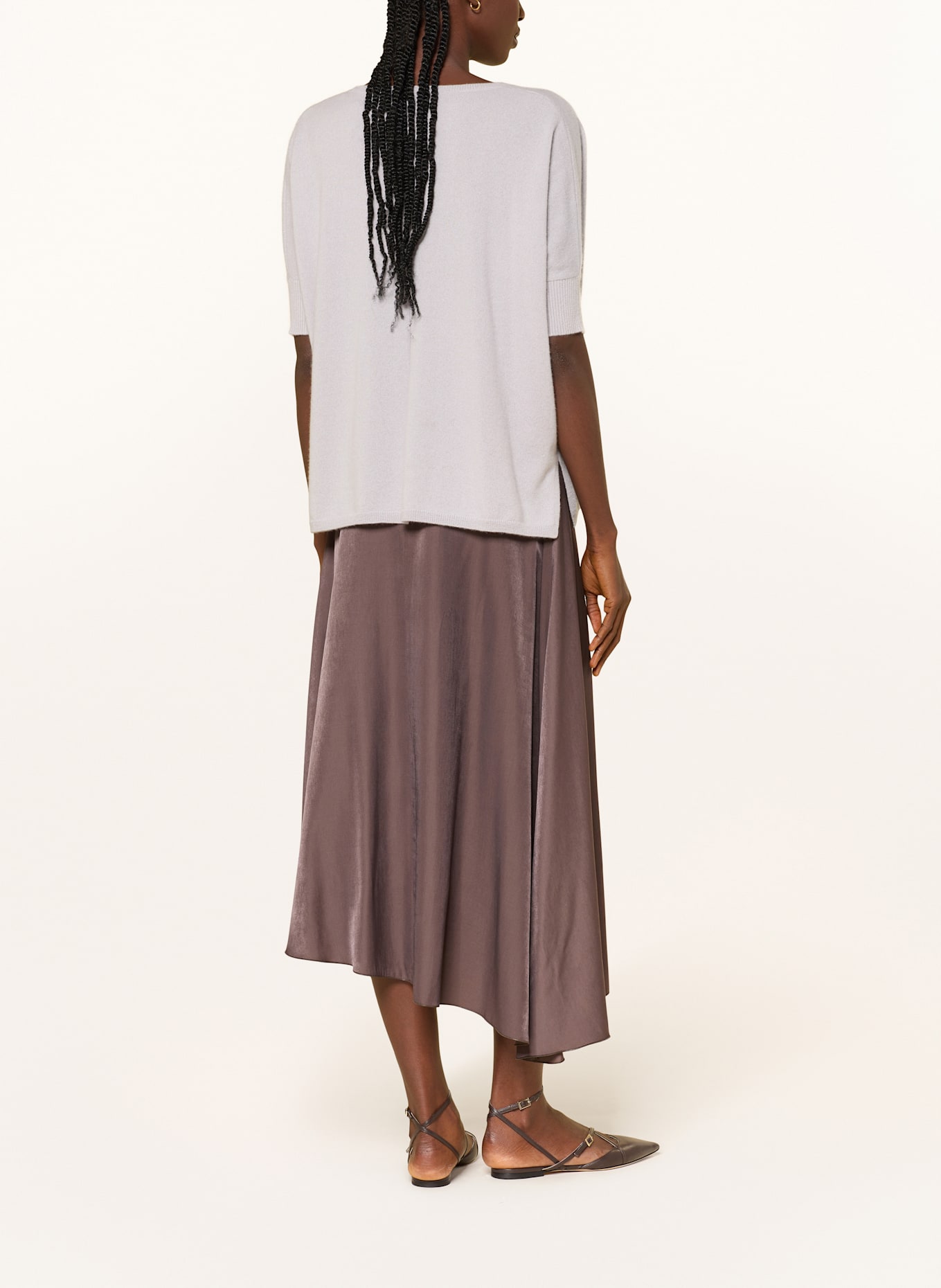 lilienfels Oversized-Pullover aus Cashmere: HELLGRAU