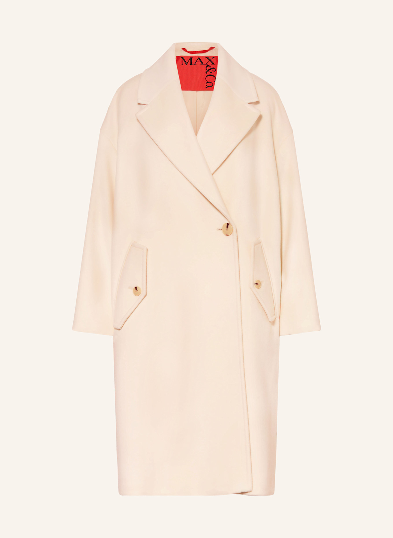 MAX & Co. Wollmantel MCOCACTUS mit Cashmere: WEISS