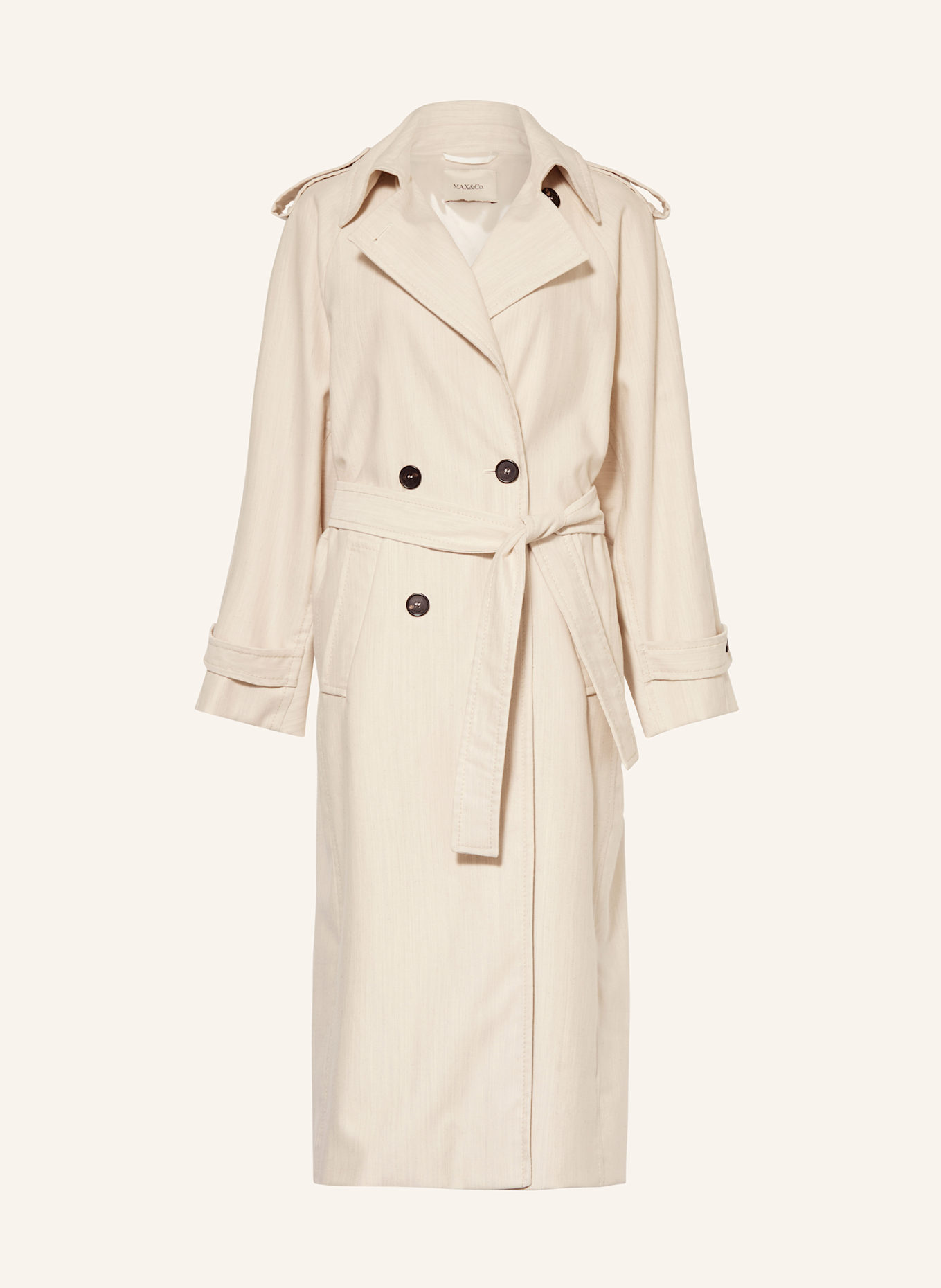 MAX & Co. Trenchcoat MCOBAFFO: WEISS