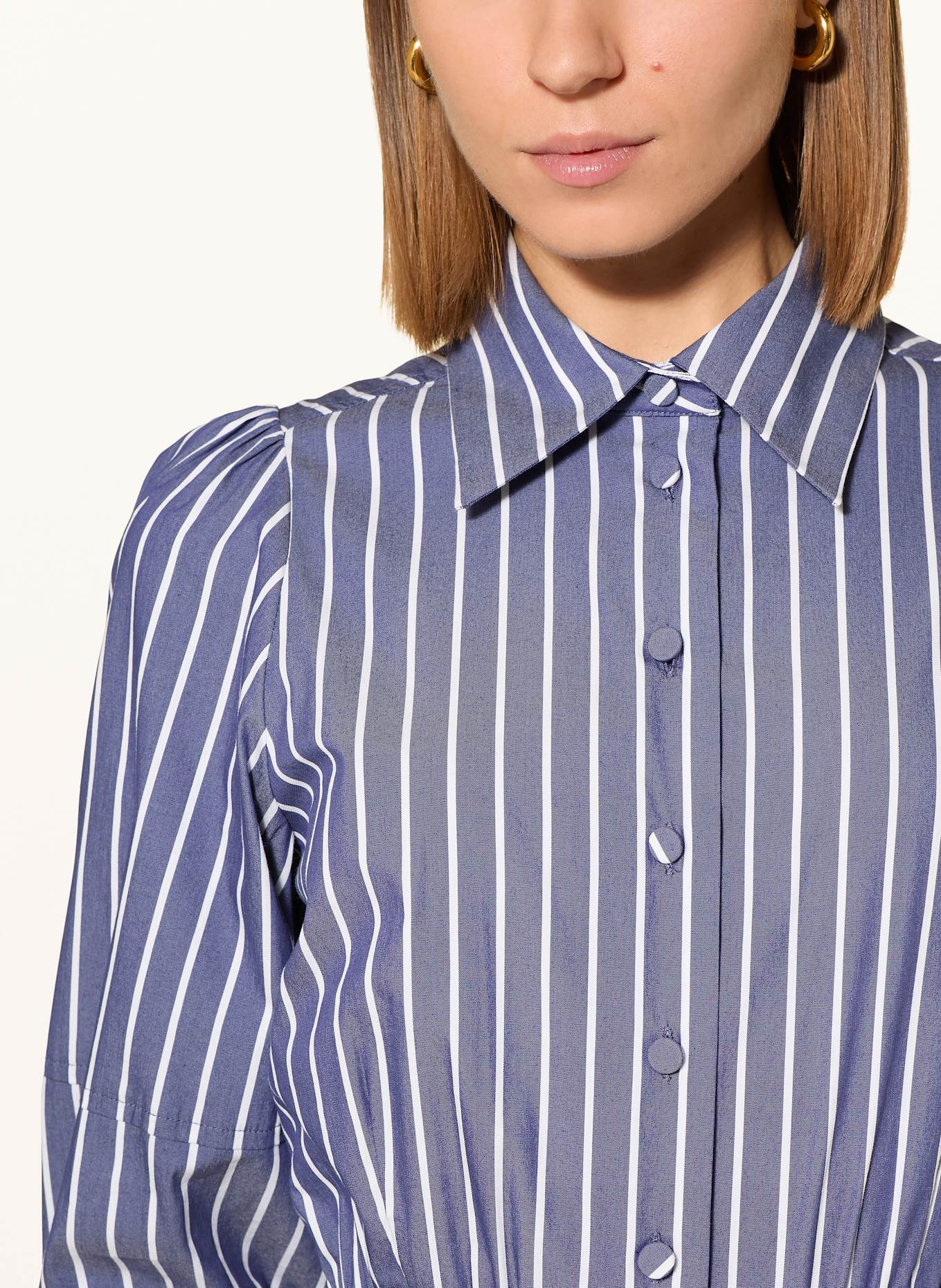 dea kudibal Hemdblusenkleid mit 3/4-Arm: DUNKELBLAU / WEISS