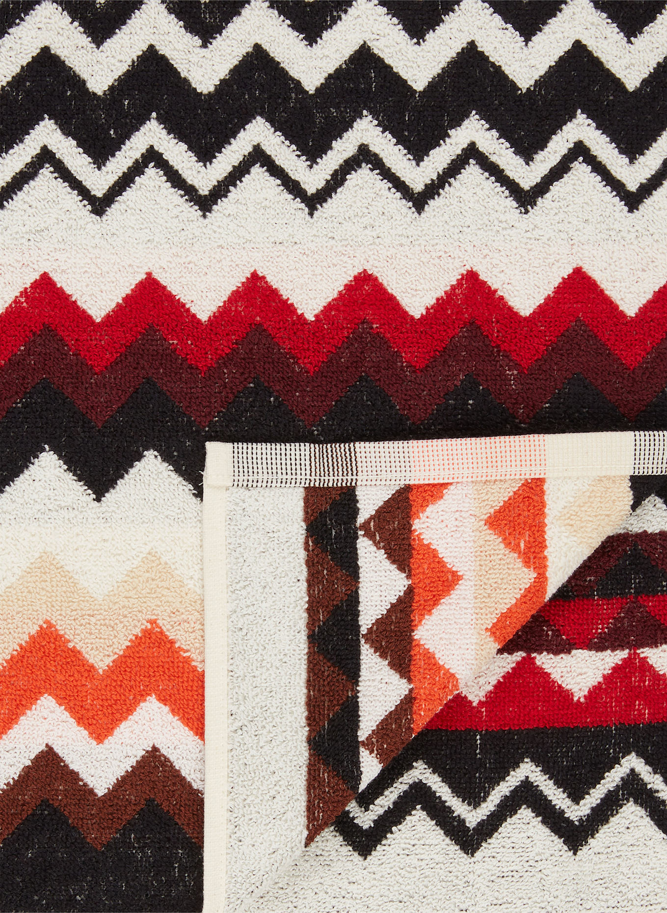 MISSONI Home Handtuch BEST: DUNKELROT / SCHWARZ / WEISS