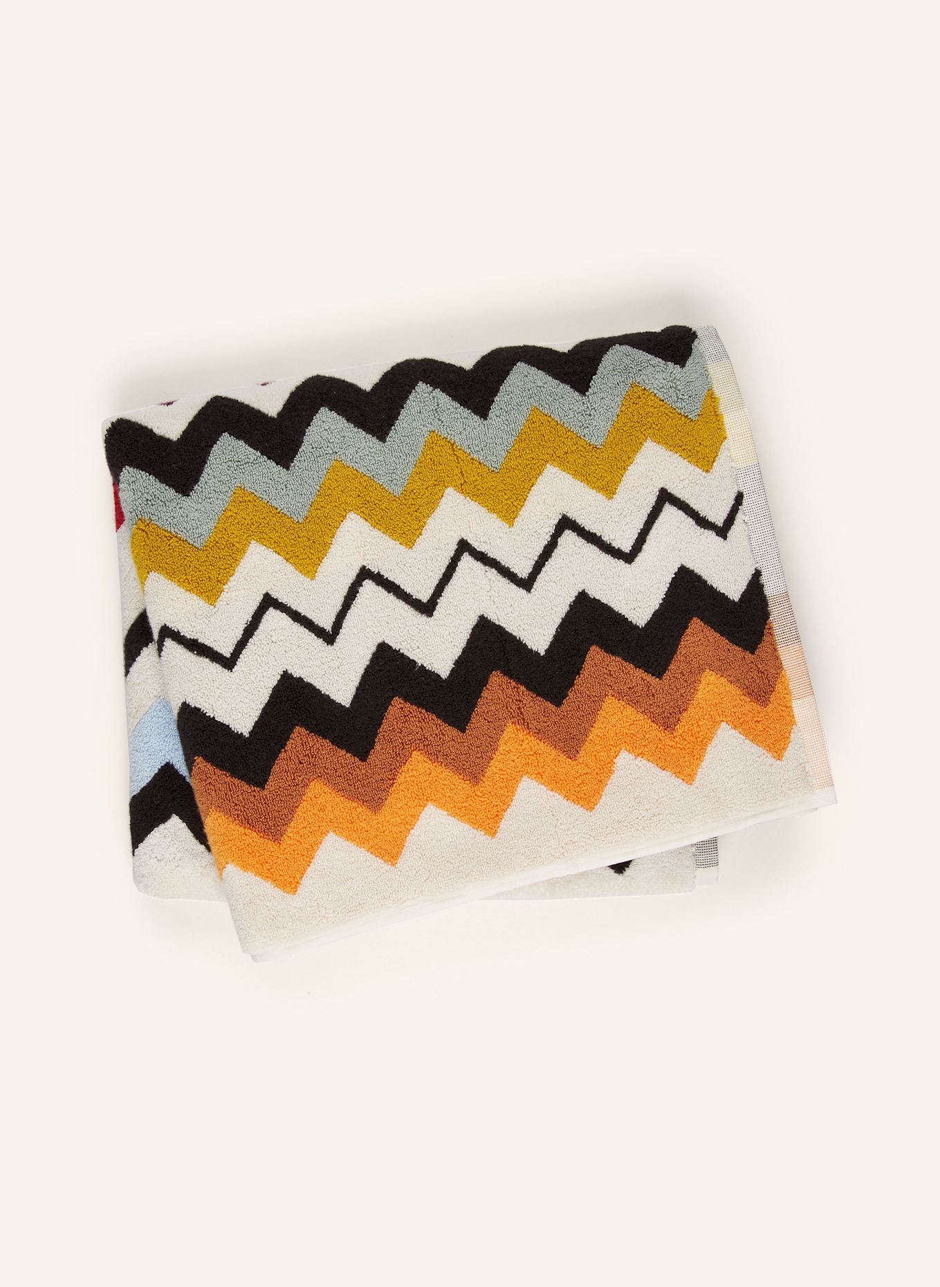MISSONI Home Badetuch MURRINA: CREME / ORANGE / SCHWARZ