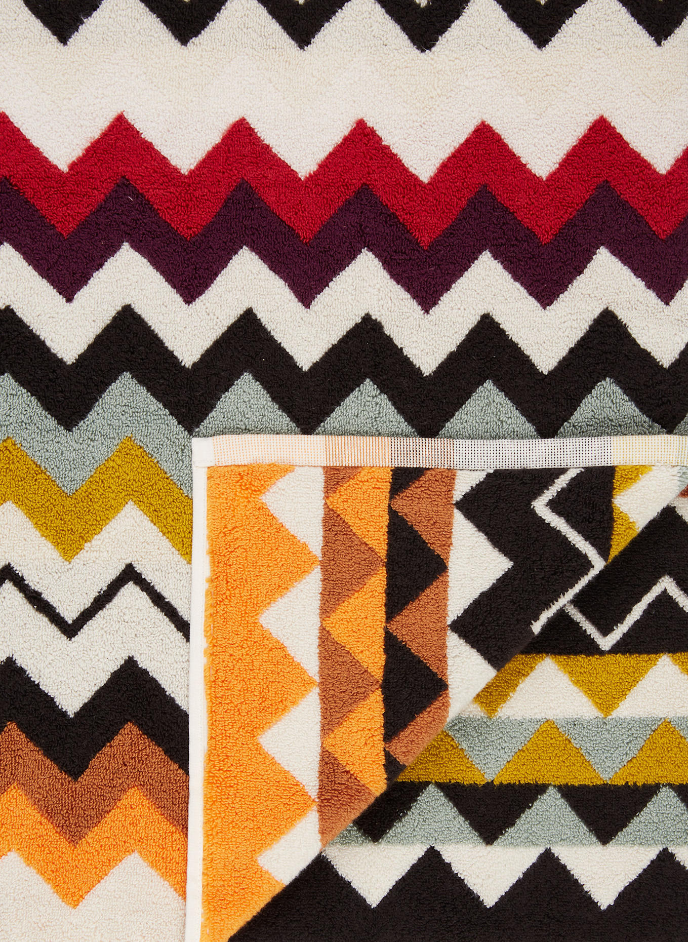 MISSONI Home Badetuch MURRINA: CREME / ORANGE / SCHWARZ