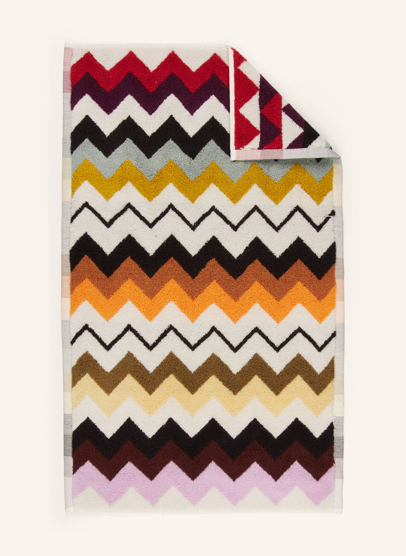 MISSONI Home Ręcznik MURRINA: CZARNY/ KREMOWY/ POMARAŃCZOWY