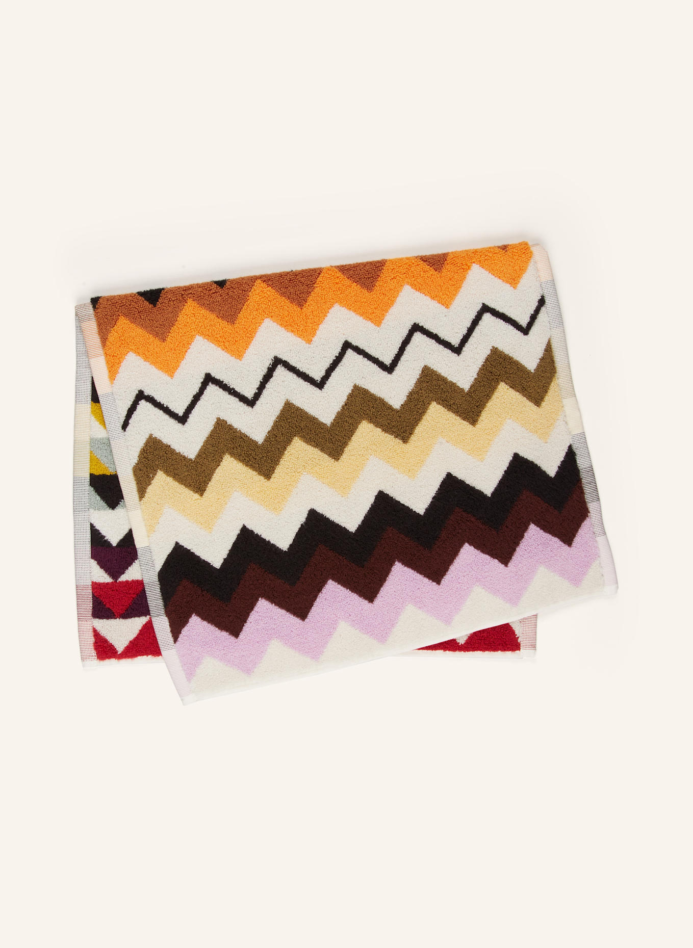 MISSONI Home Ręcznik MURRINA: CZARNY/ KREMOWY/ POMARAŃCZOWY