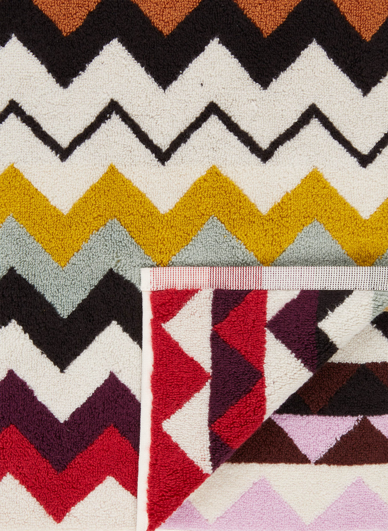 MISSONI Home Ręcznik MURRINA: CZARNY/ KREMOWY/ POMARAŃCZOWY