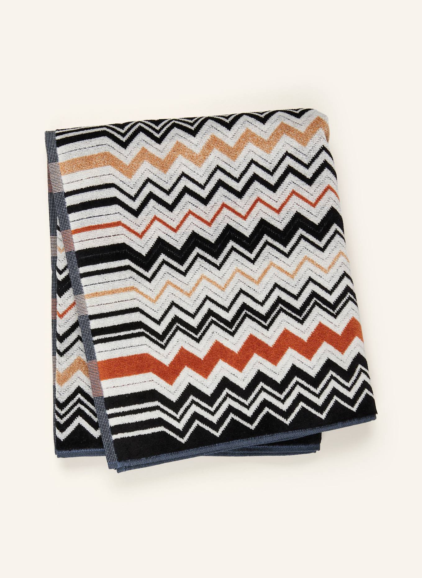 MISSONI Home Ręcznik kąpielowy BERNARD: CZARNY / JASNOBRĄZOWY / POMARAŃCZOWY